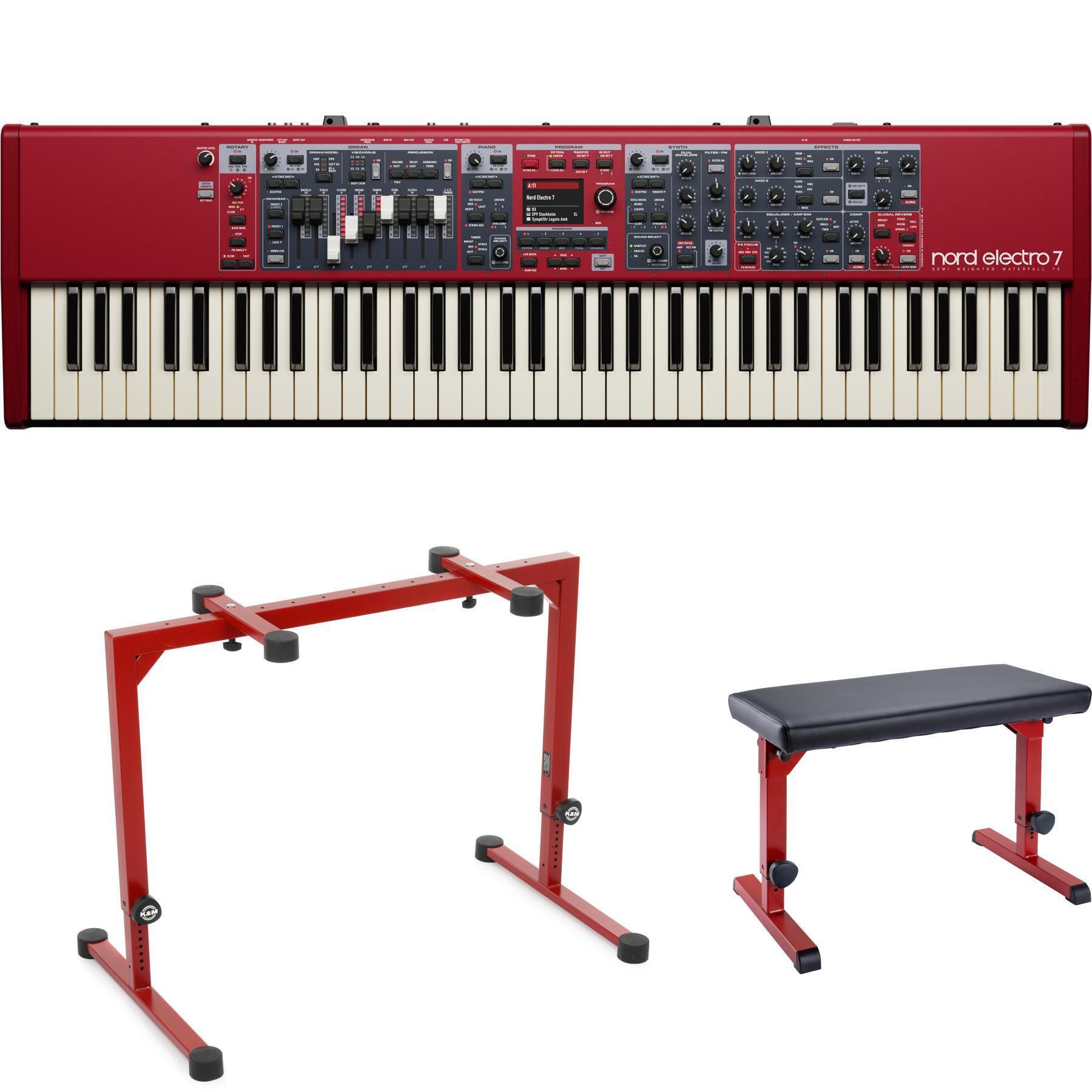 Nord Electro 7 73-key Stage Piano with Deluxe Stand and Bench