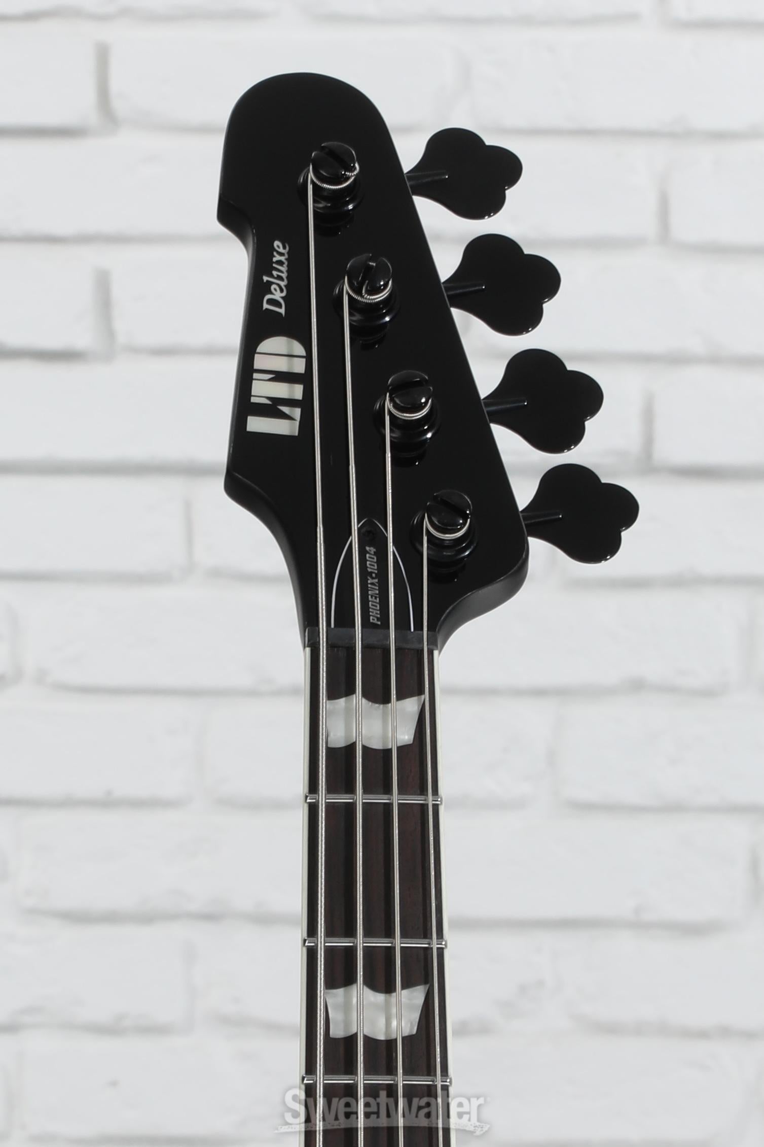 ESP LTD Phoenix-1004 Bass Guitar - Black | Sweetwater