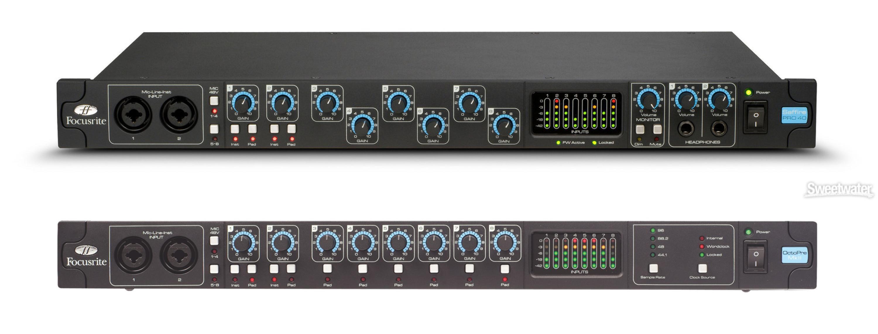 Focusrite Saffire Pro40 / OctoPre II Bundle | Sweetwater