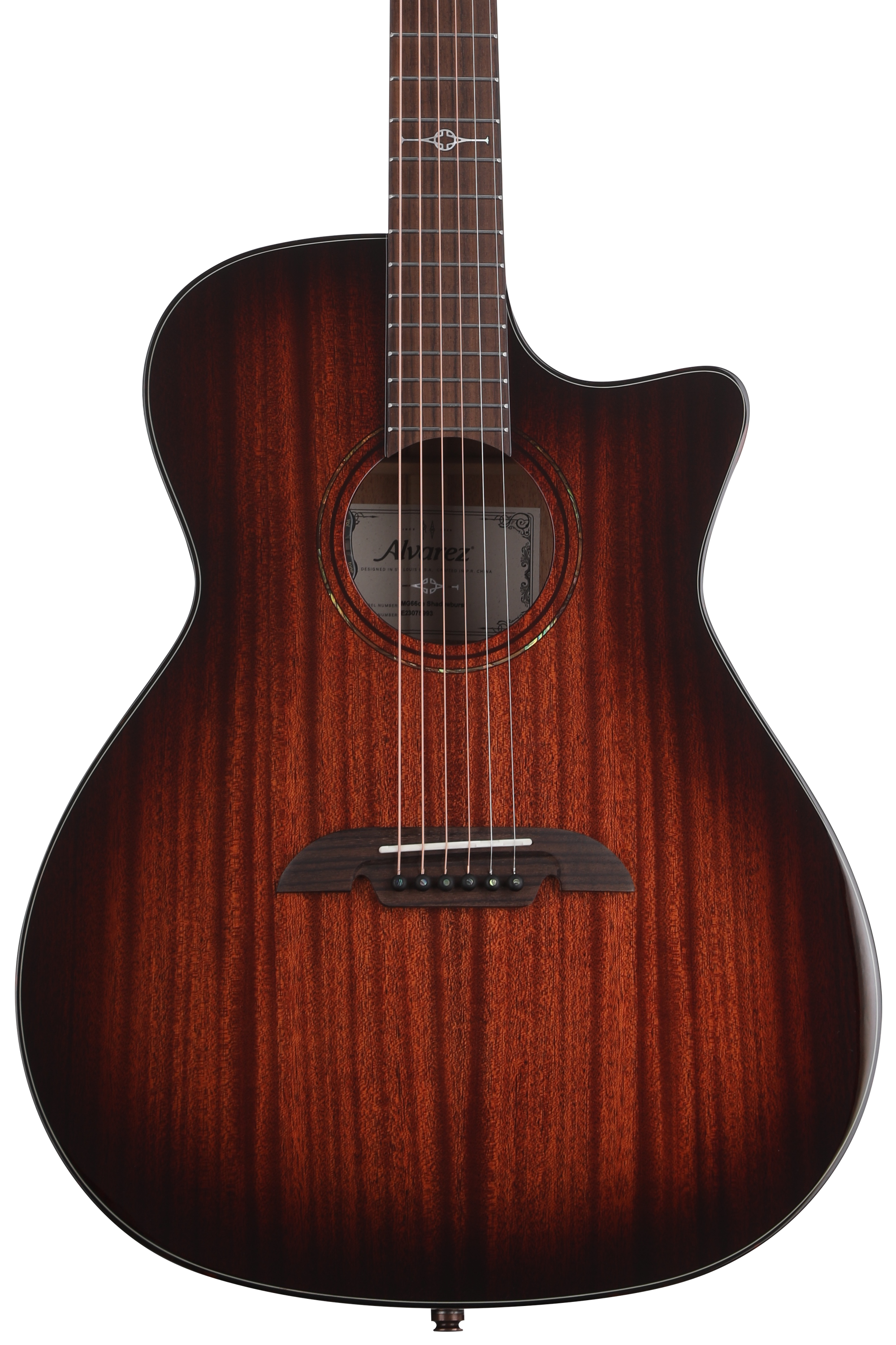 Alvarez MG66ce Shadowburst Masterworks Series Acoustic-electric - Shadowburst