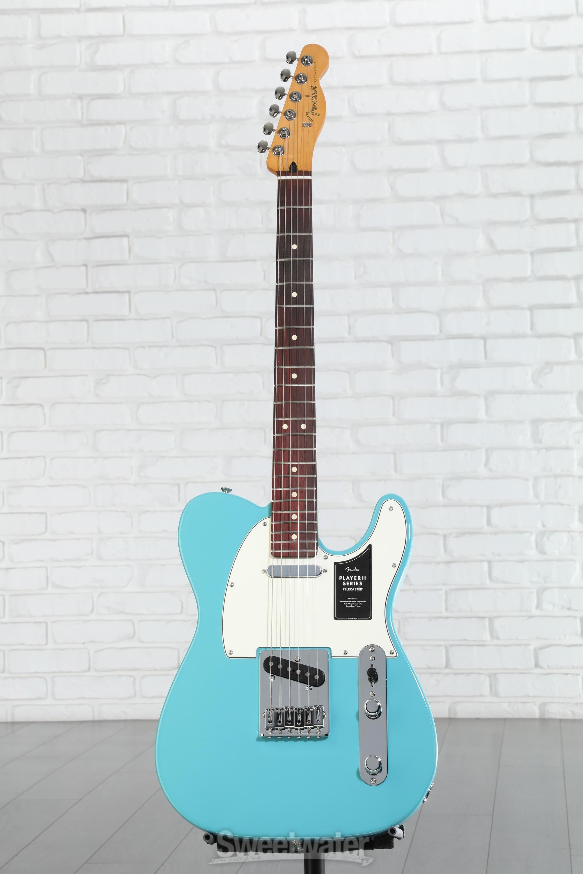 Fender Telecaster Player series ブルー Fender Player II Telecaster Electric Guitar - Aquatone Blue with