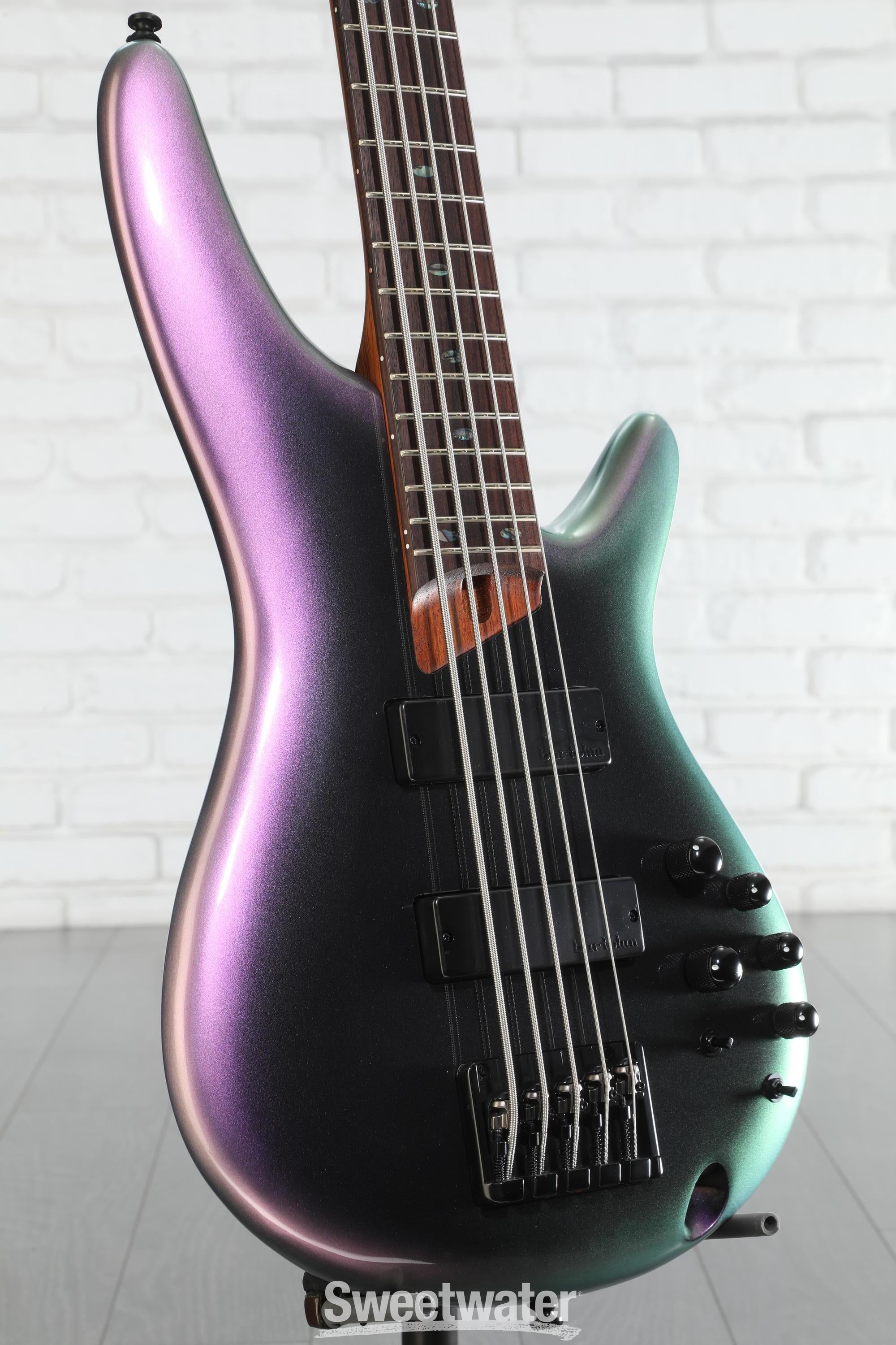 Ibanez SR505E Bass Guitar - Black Aurora Burst | Sweetwater