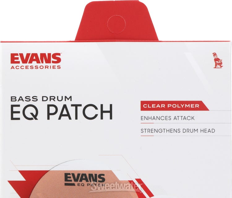 EVANS EQ Single Pedal Patch Rinforzo In Plastica Trasparente - Foto 7