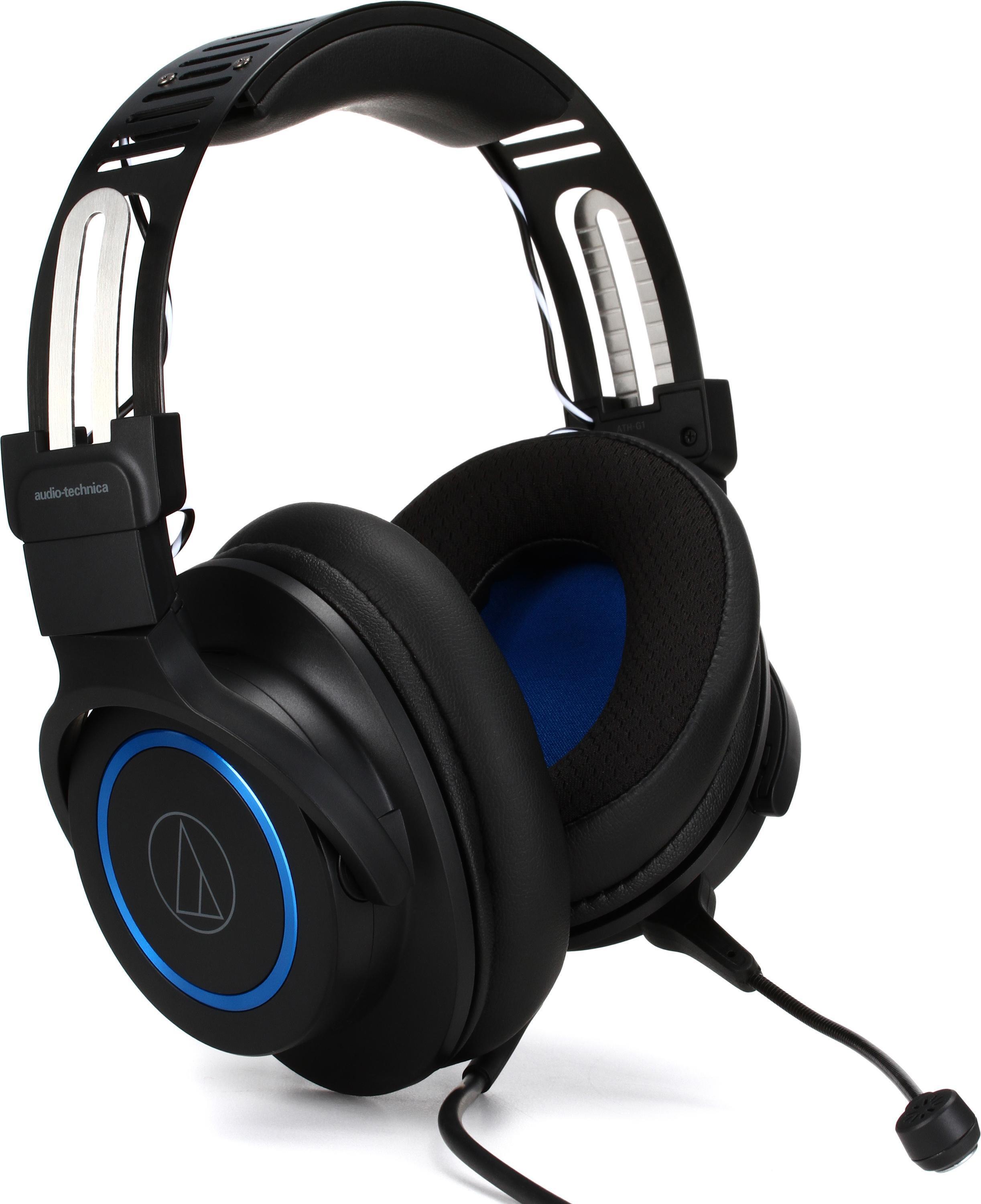 Audio-Technica ATH-G1 Premium Headset with Detachable Mic, 3.5