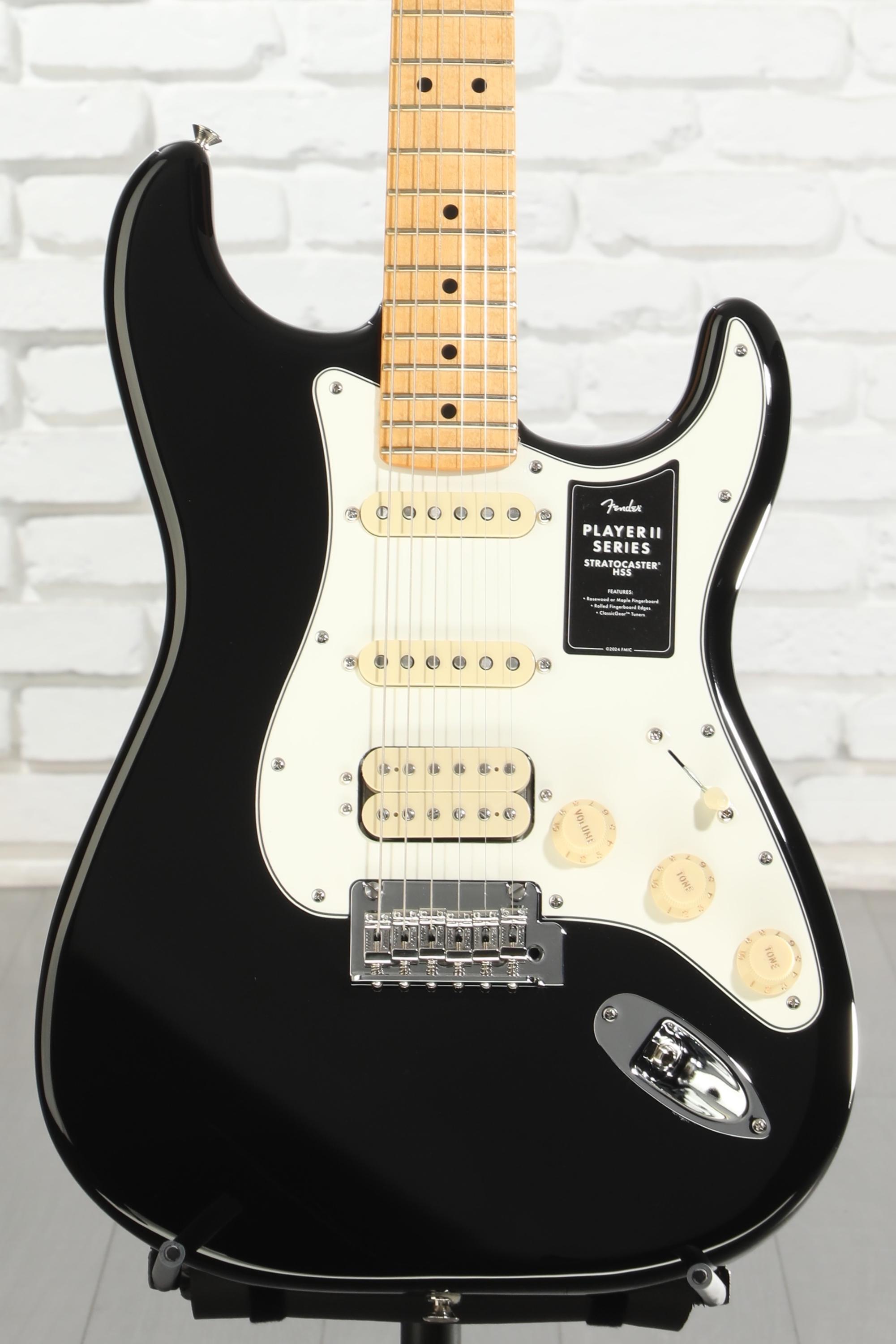 Fender Player II Stratocaster HSS Electric Guitar - Black with