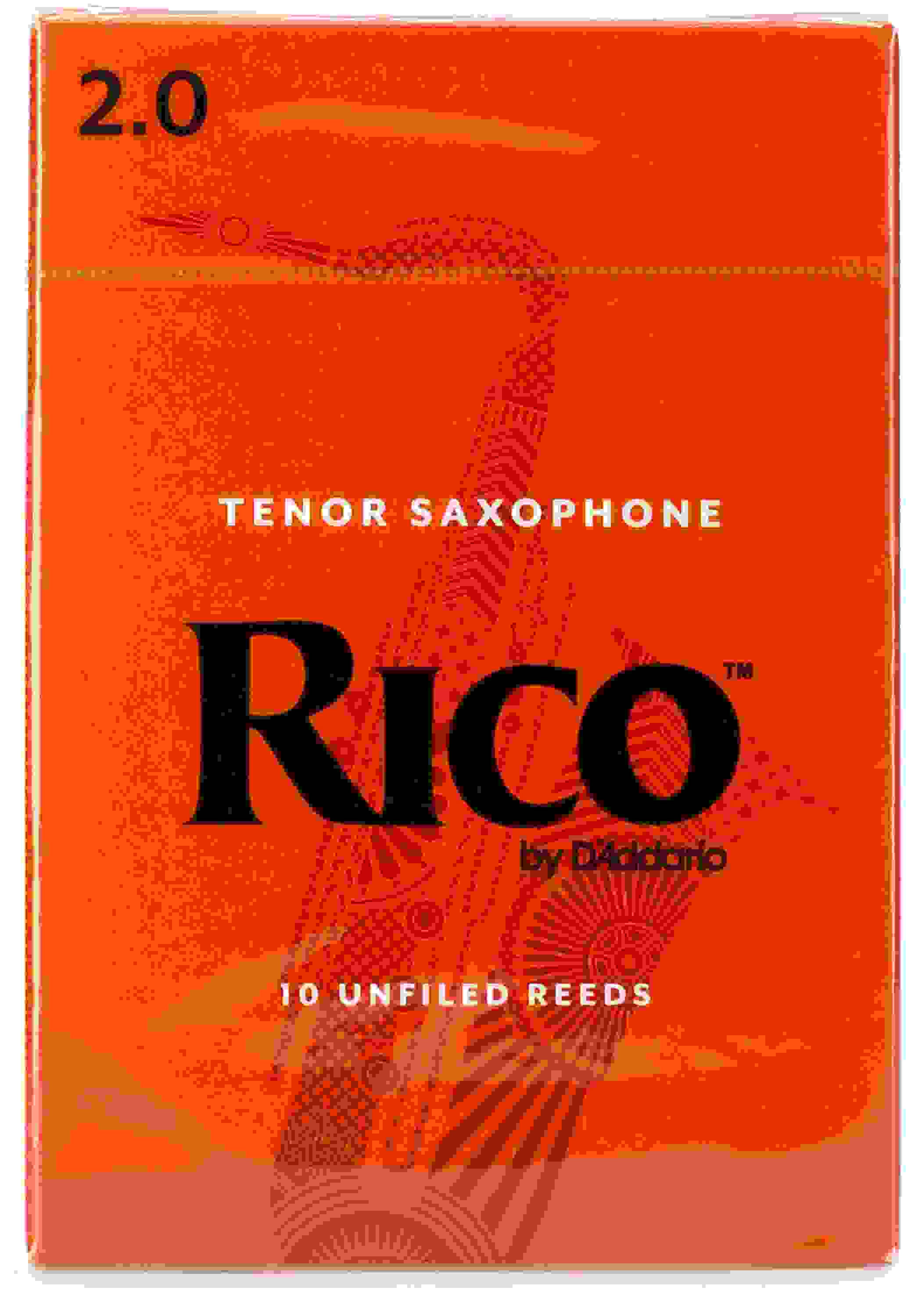 D'Addario RKA1020 - Rico Tenor Saxophone Reeds - 2.0 (10-pack) | Sweetwater