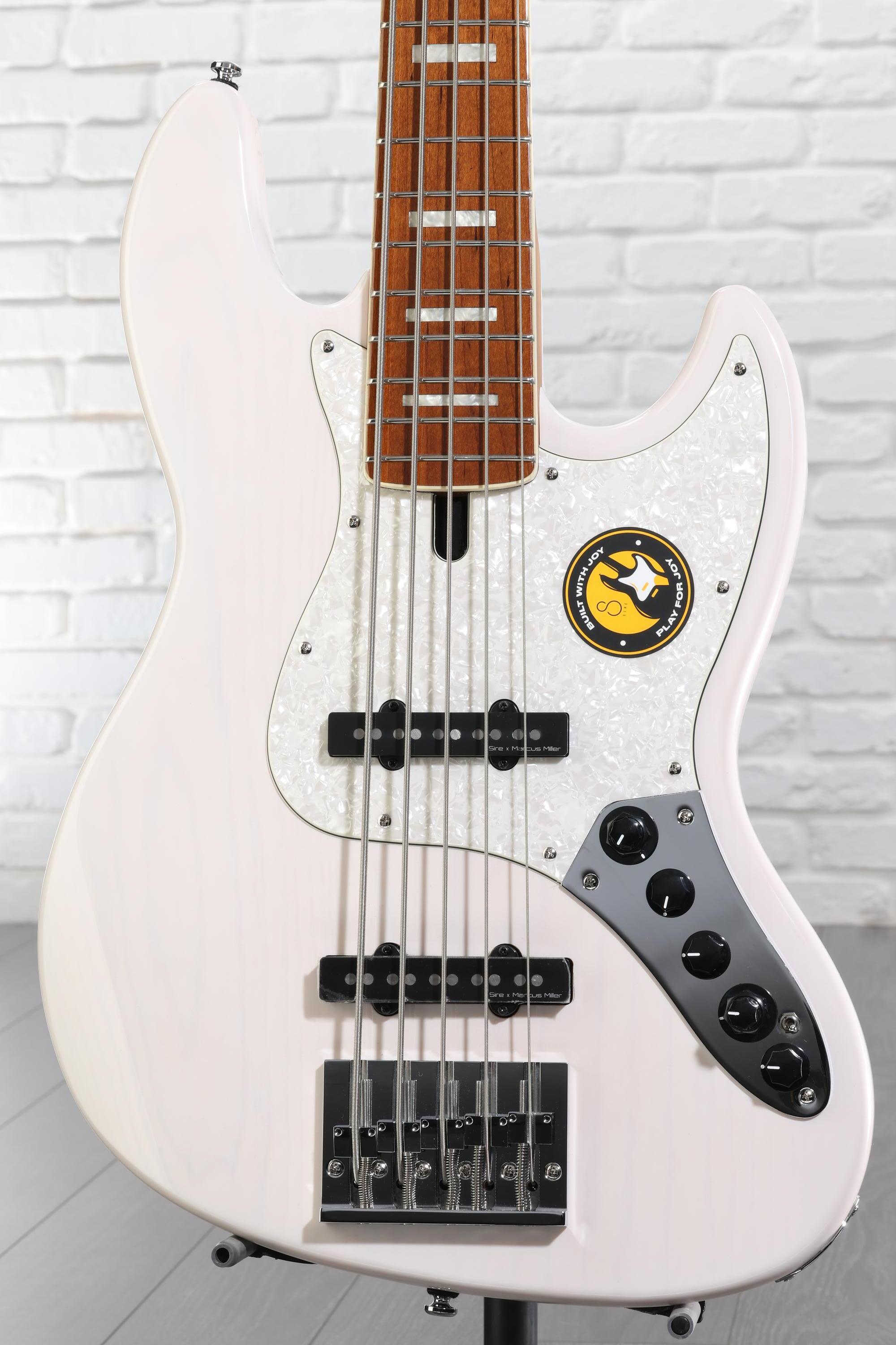 Sire Marcus Miller V8 5-string Electric Bass - White Blonde