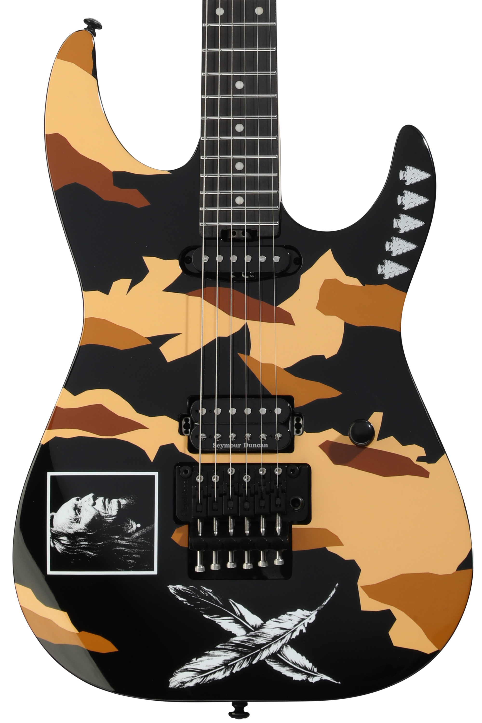 ESP E-II FRX FM - See Thru Black Sunburst, Flame Maple Top