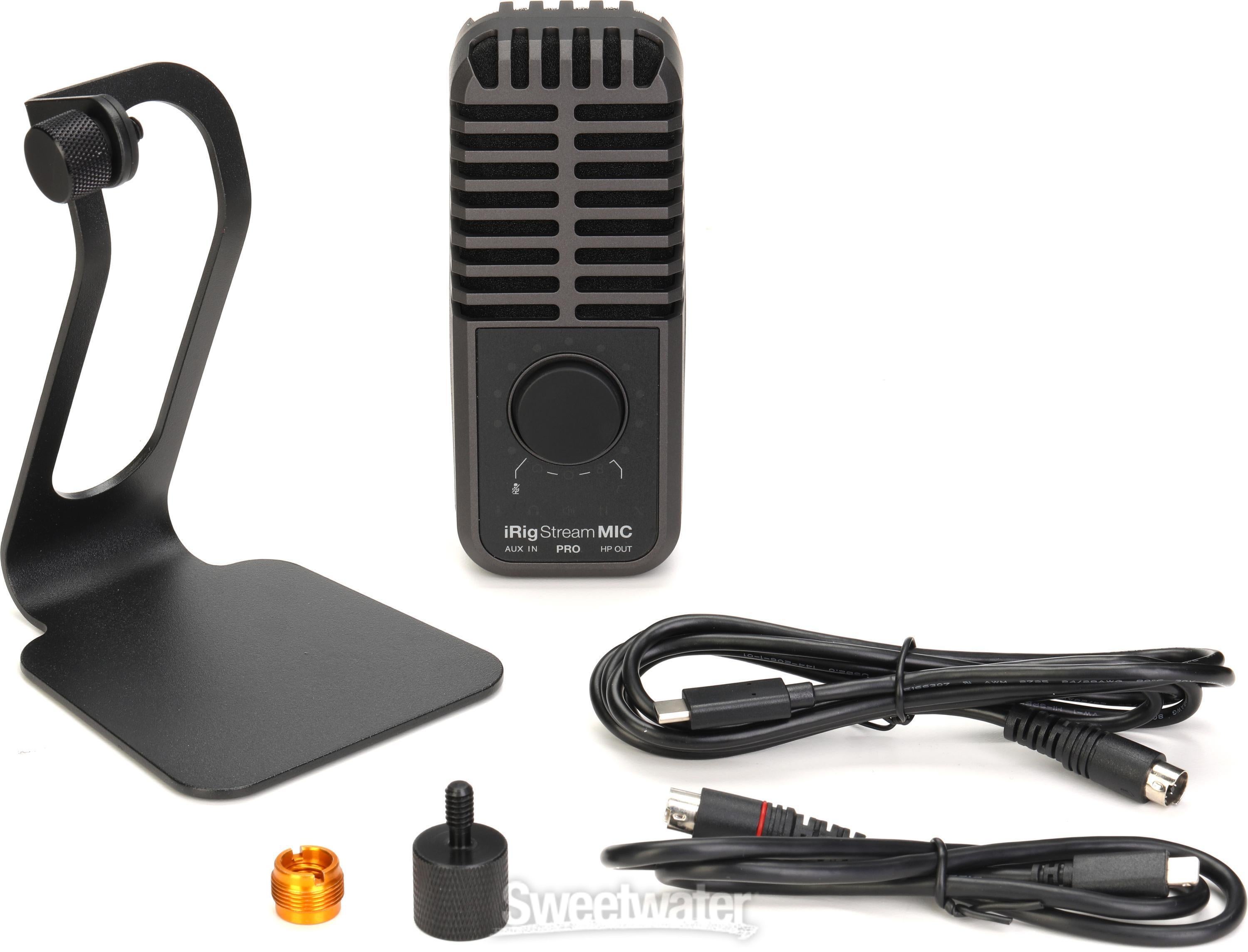 IK Multimedia iRig Stream Mic Pro USB Condenser Microphone