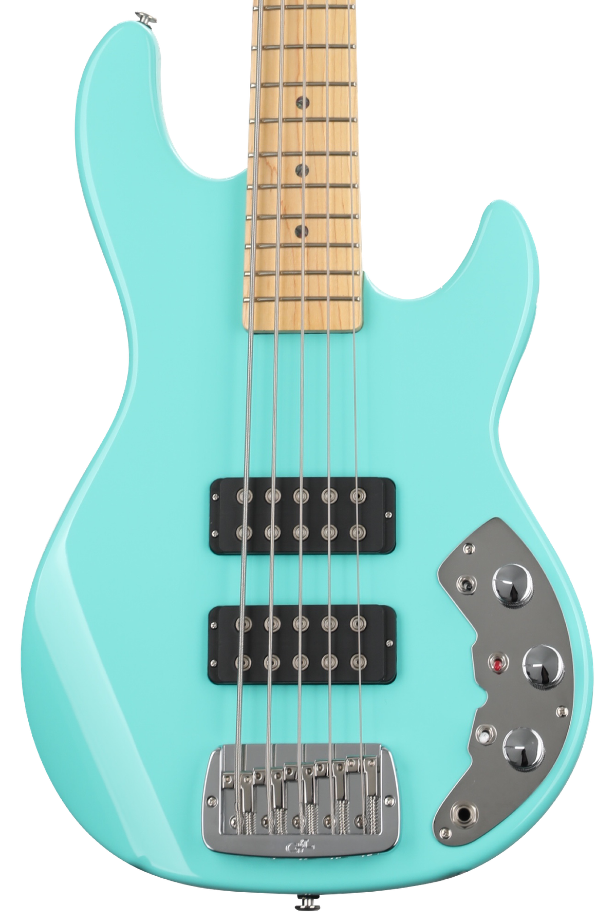 G&L CLF Research L-2500 Bass Guitar - Turquoise | Sweetwater