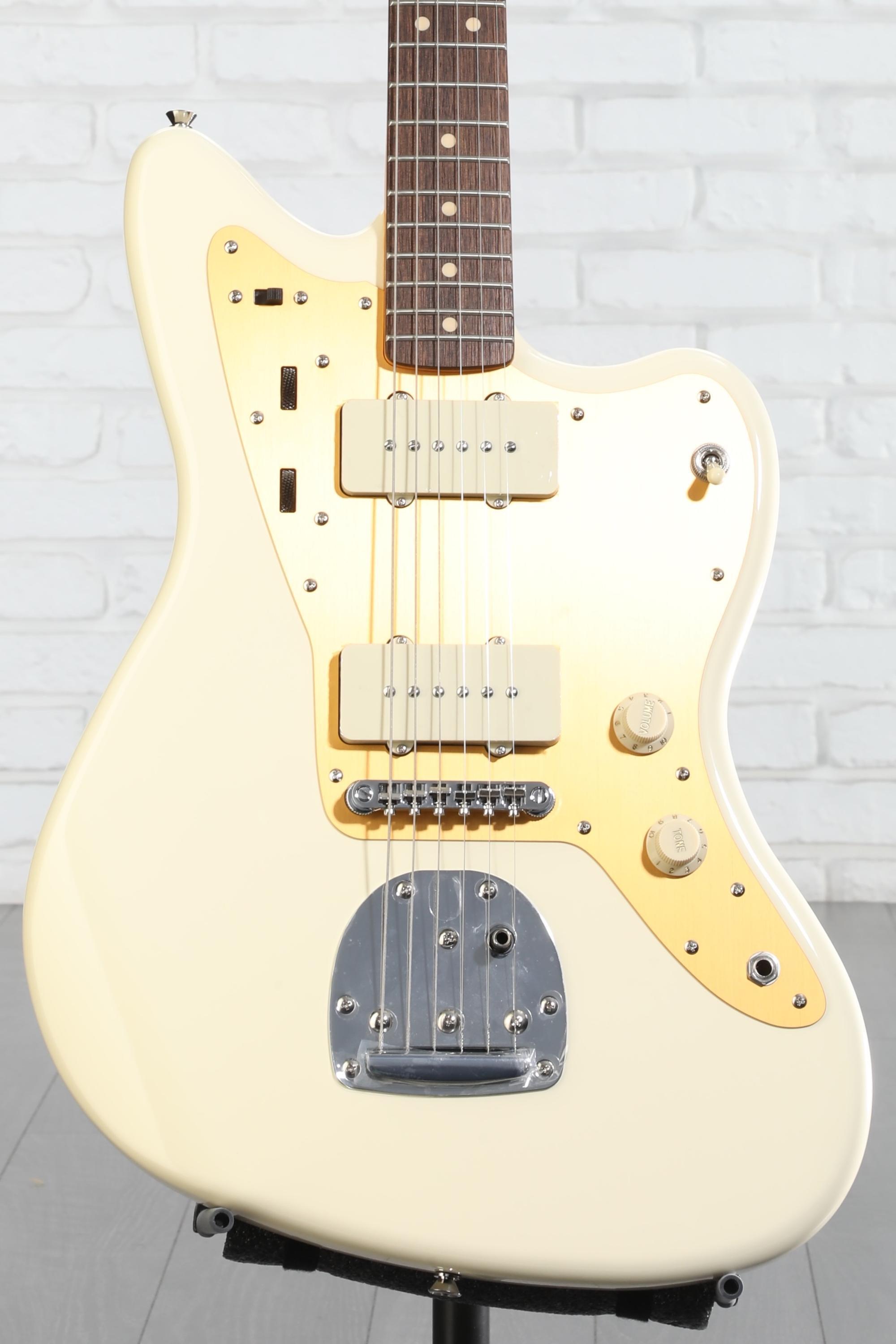 Squier J Mascis Signature Jazzmaster - Vintage White with Indian