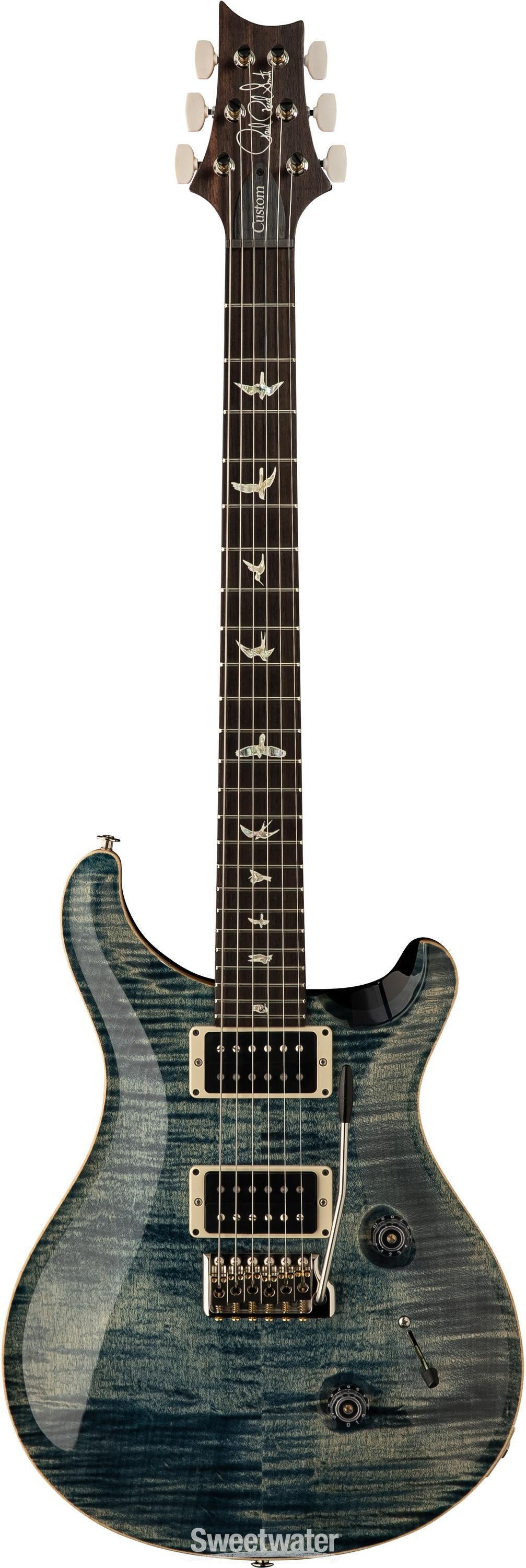 PRS Custom 24 Electric Guitar - Faded Whale Blue, 10-Top