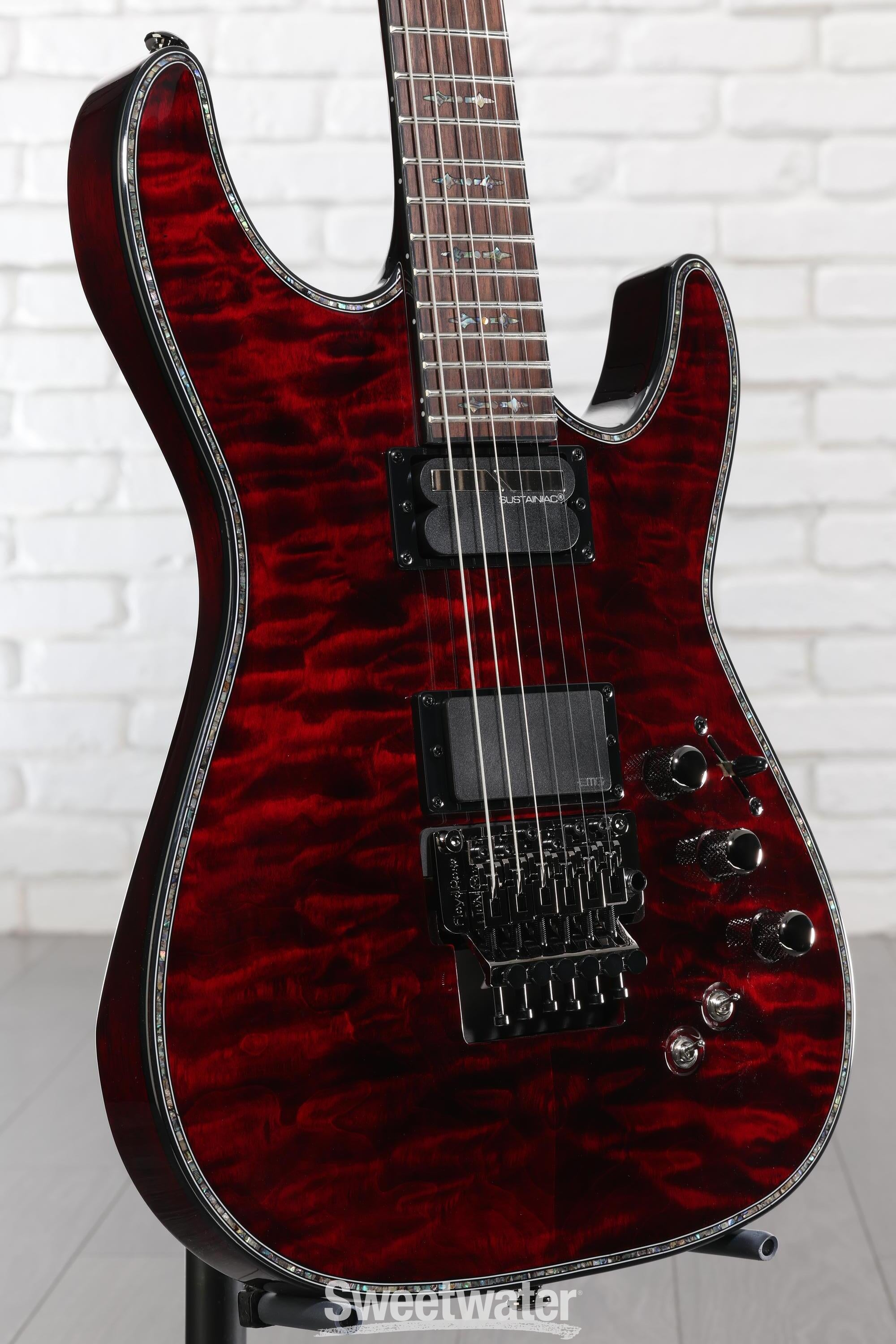 Schecter Hellraiser C-1 FR-S Electric Guitar - Black Cherry