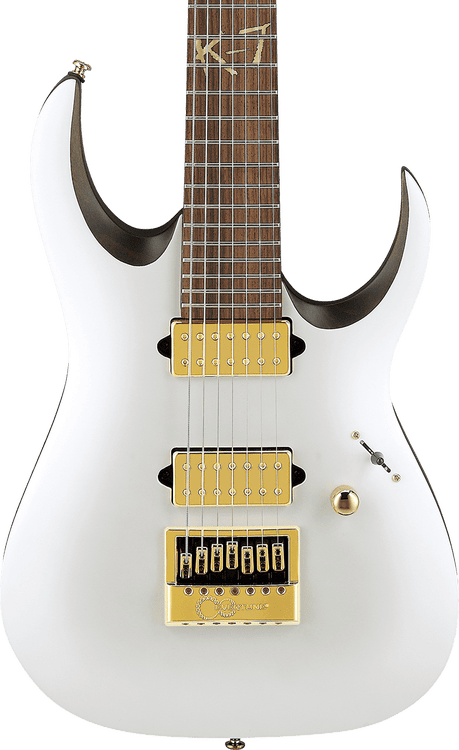 Ibanez K7YANG Brian "Head" Welch Signature 7-string Electric Guitar - Matte White