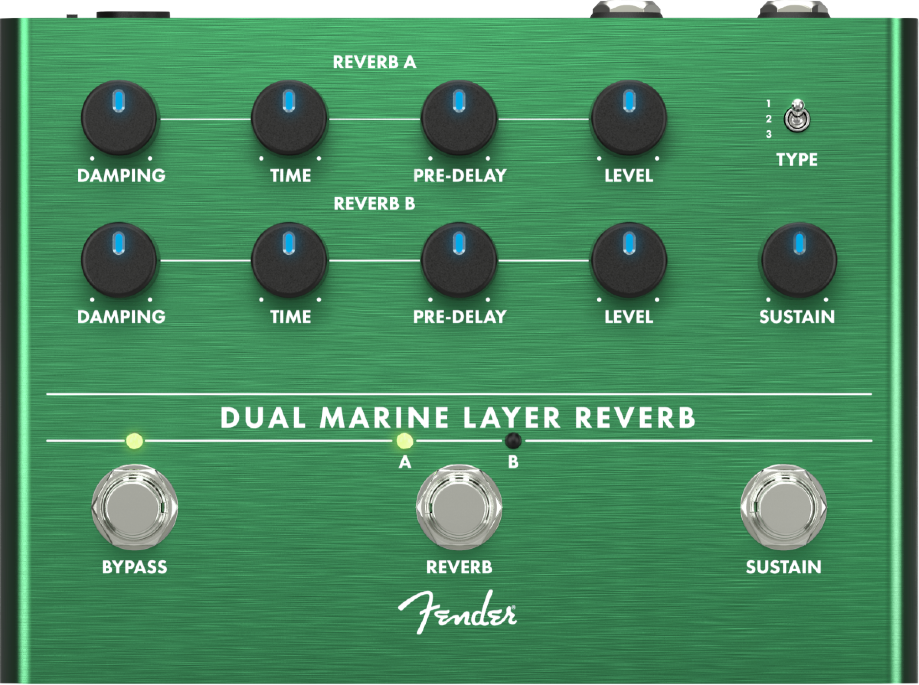 Fender Dual Marine Layer Reverb Pedal | Sweetwater