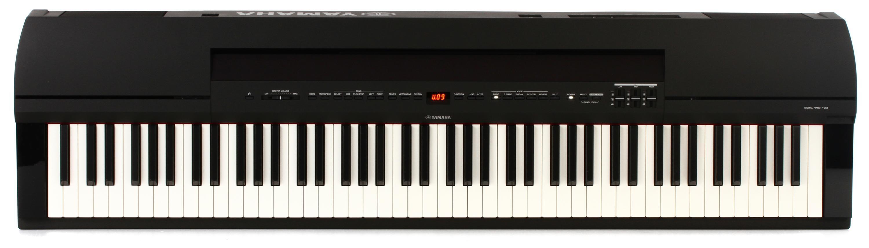 鍵盤楽器 New Yamaha Keyboard Piano Black Color Yamaha P-255 88-Key Digital Piano Black | Guitar Center
