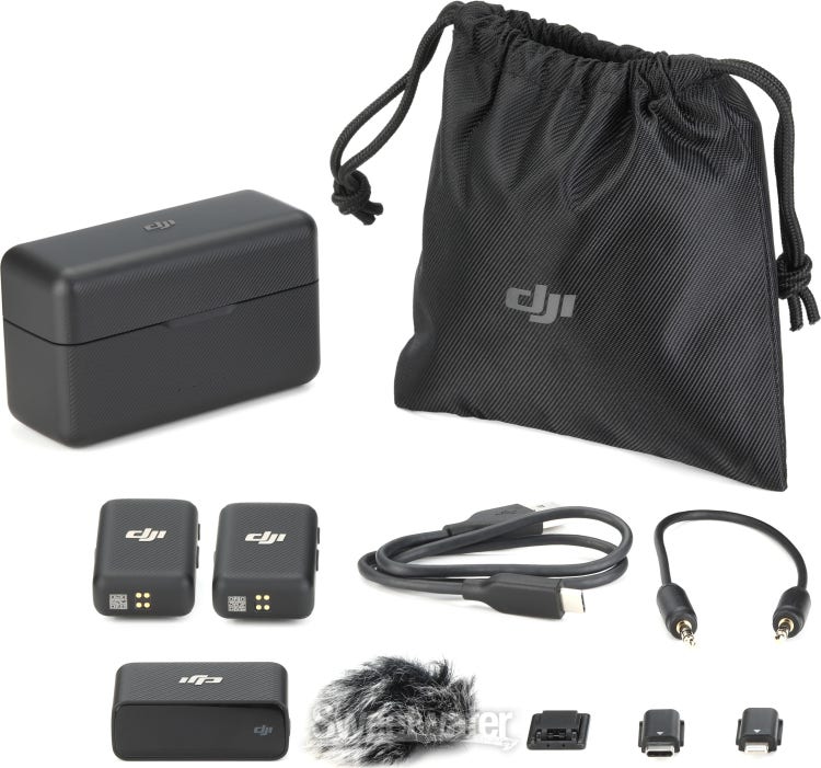 Rent a DJI Mic - 2 Wireless DJI Mics, 1 Receiver and 2 Shure Lavs, Best  Prices
