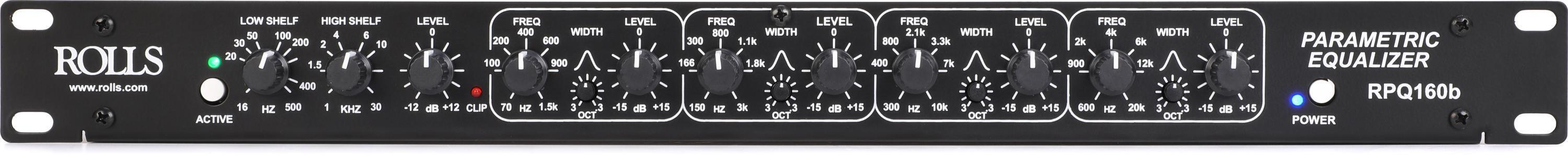 Rolls RPQ160b Parametric Equalizer | Sweetwater