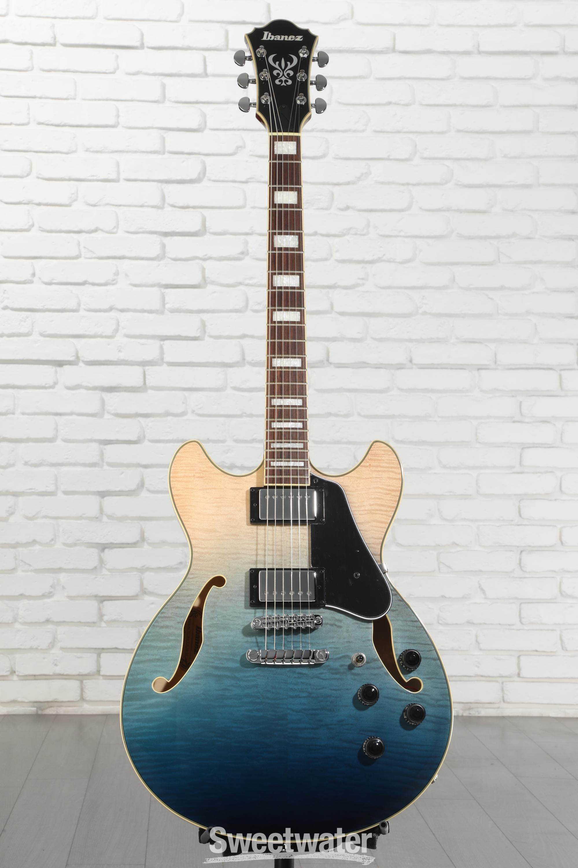 Ibanez Artcore AS73FM Semi-Hollow Electric Guitar - Transparent