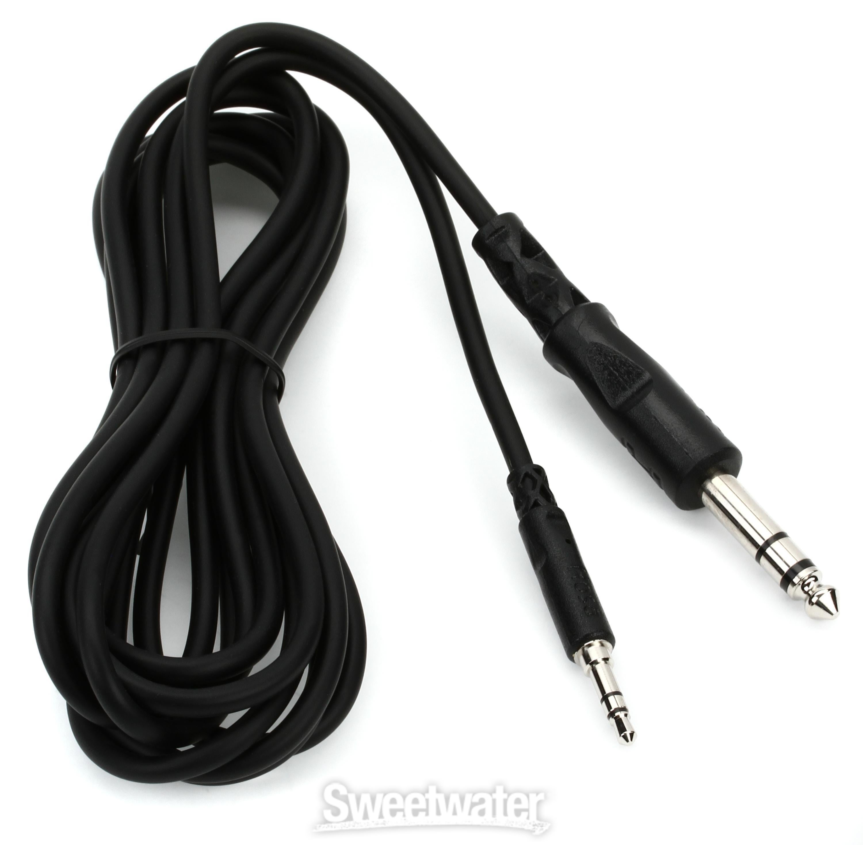 Hosa CMS-110 Stereo Interconnect Cable - 3.5mm TRS Male to 1/4