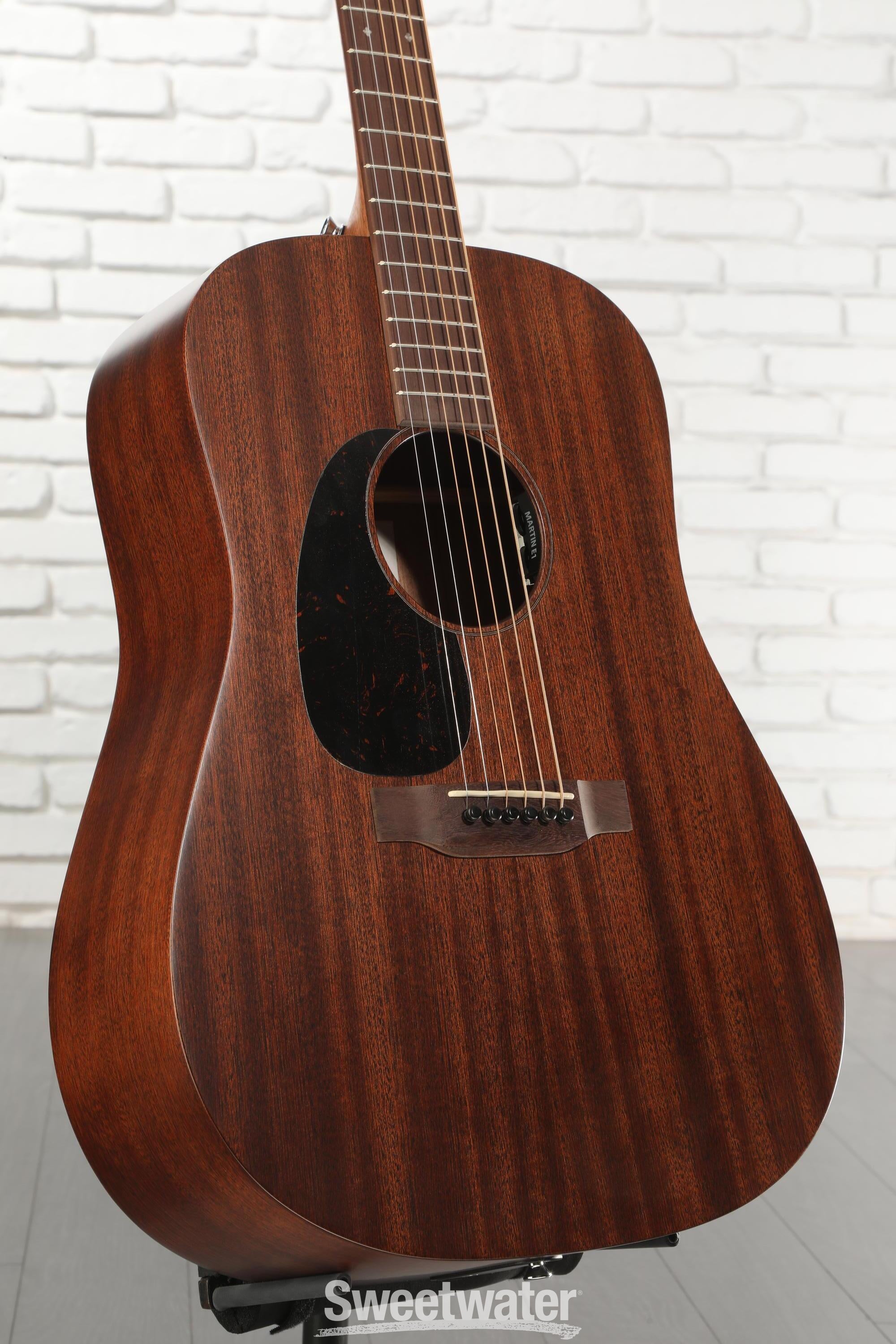 Photo of Martin Road Series D-10E Retro Sapele Left-handed Acoustic-electric Guitar - Dark Mahogany