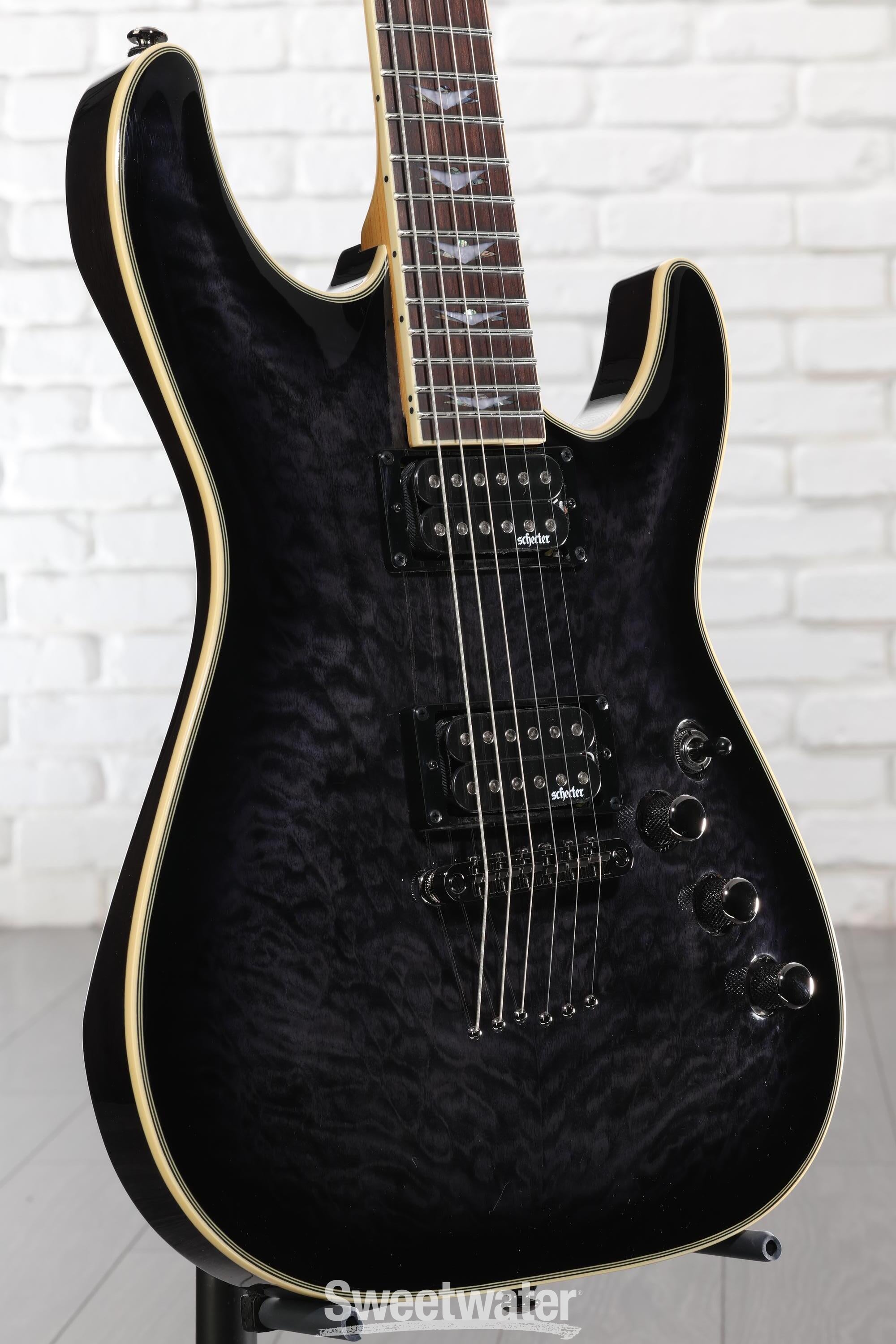 Schecter Omen Extreme-6 Electric Guitar - See-Thru Black | Sweetwater