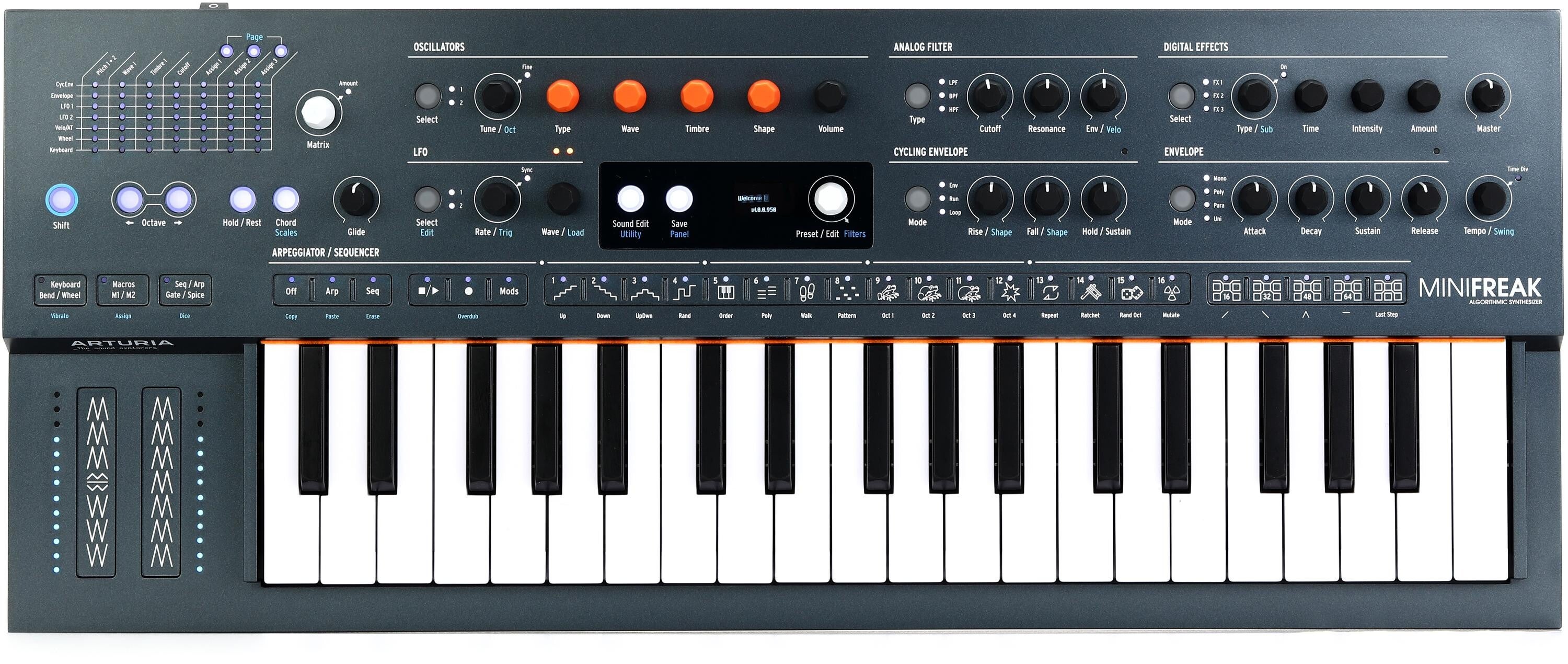 Arturia MiniFreak 37-key Hybrid Synthesizer