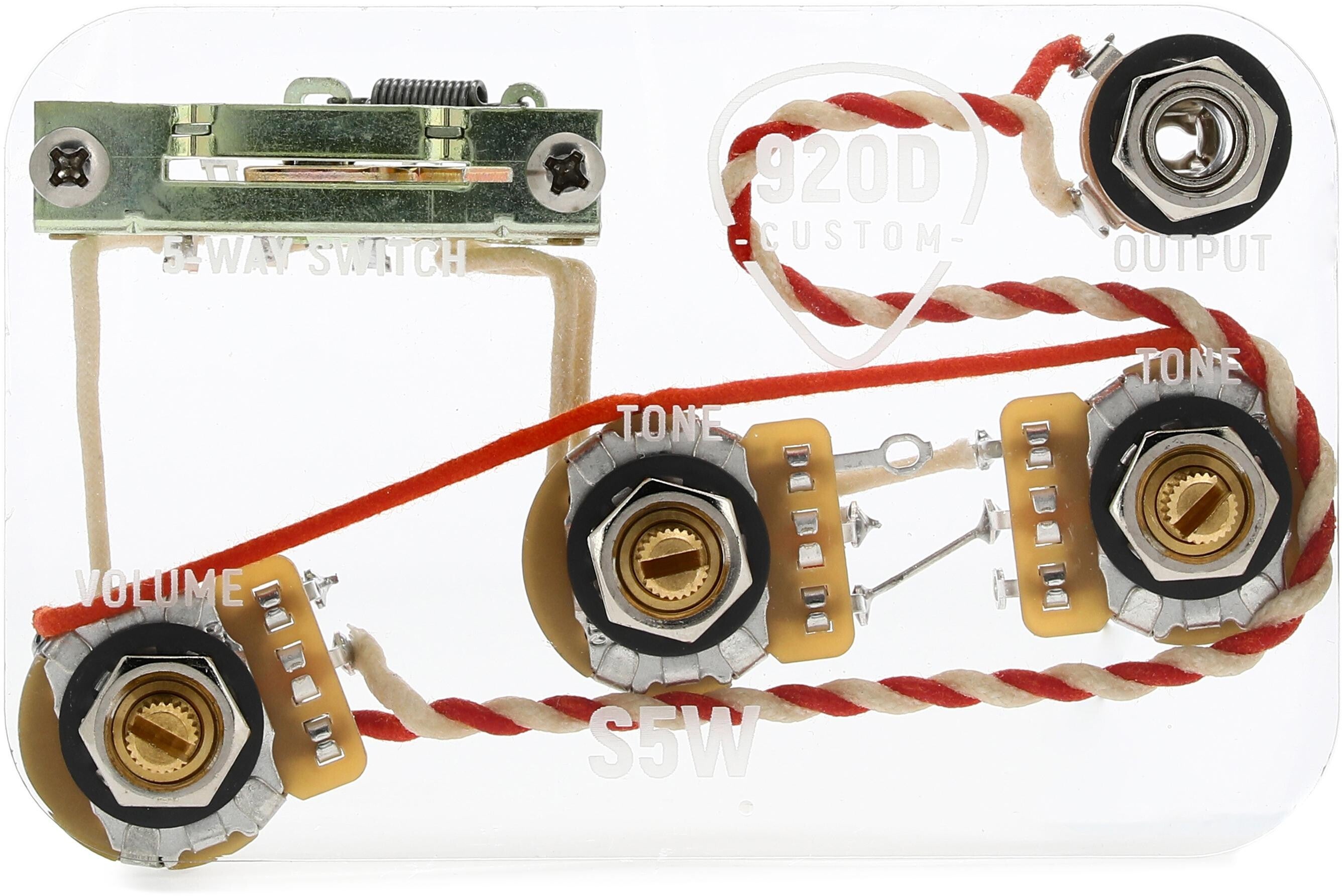 920D Custom 5-way Wiring Harness Upgrade For Stratocaster