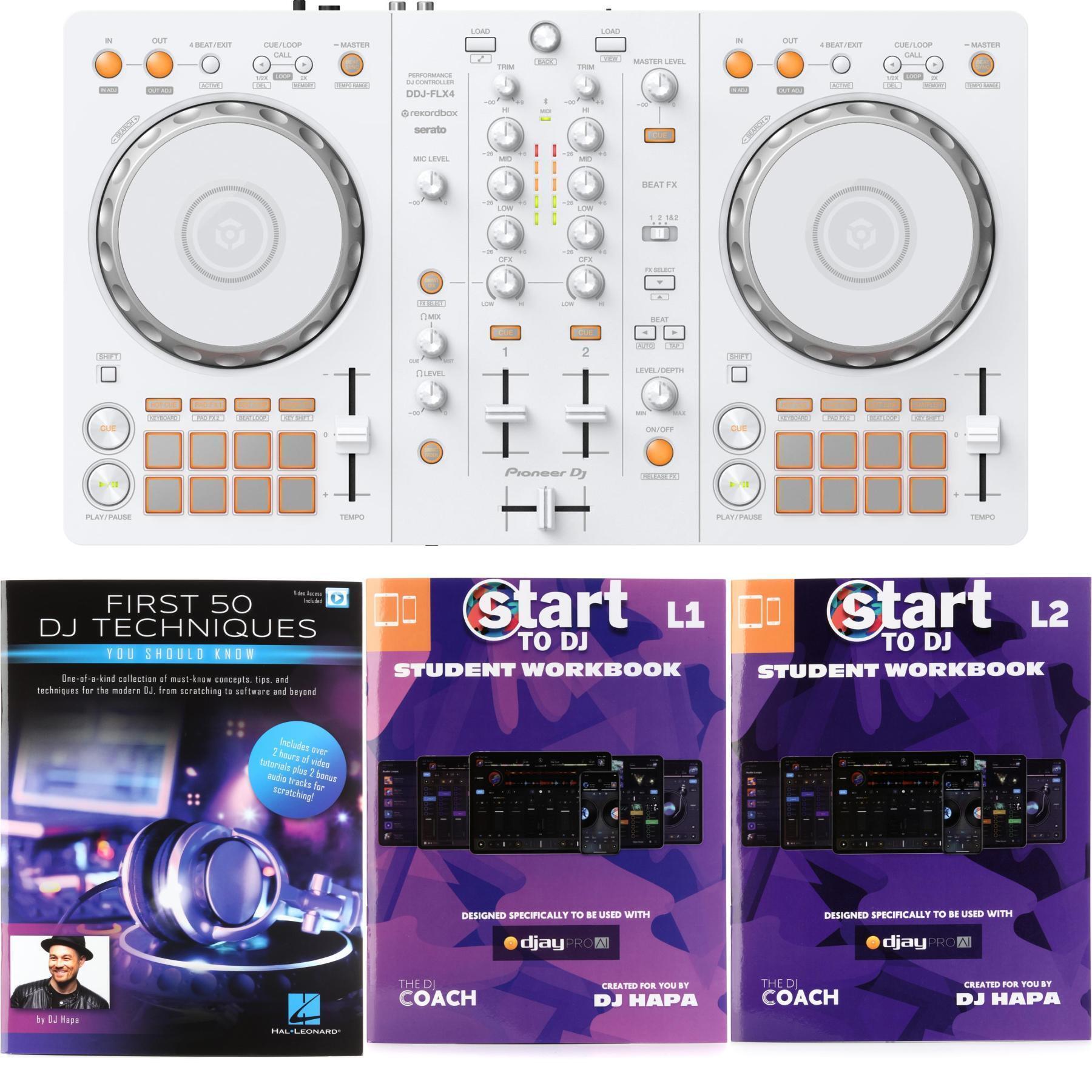 Pioneer DJ DDJ-FLX4 2-deck rekordbox and Serato DJ Controller with