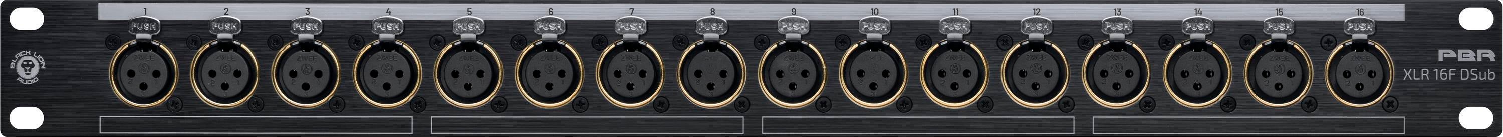 Photo of Black Lion Audio PBR XLR 16F DSub Patchbay