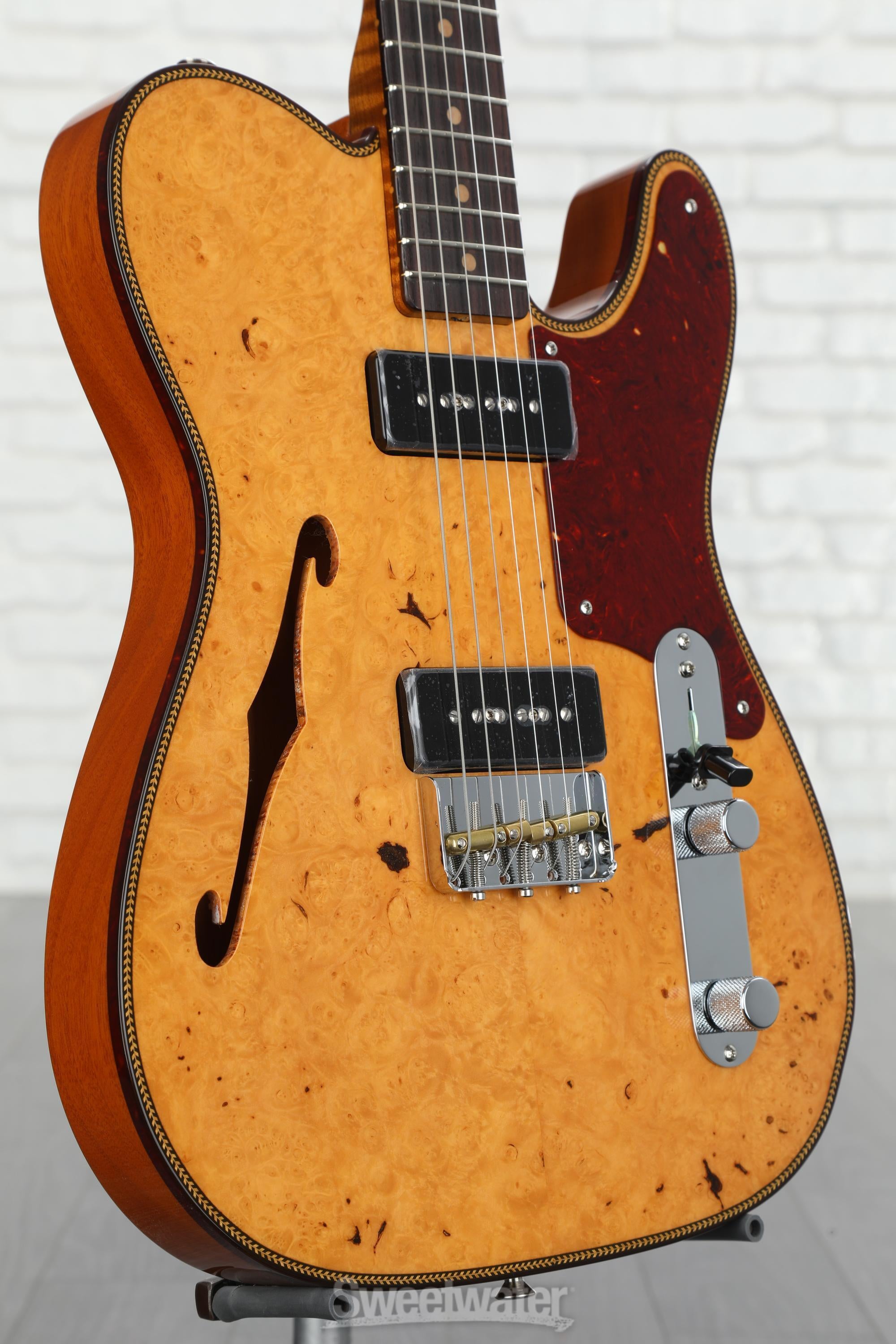 Fender Custom Shop Artisan Dual P-90 Maple Burl Telecaster
