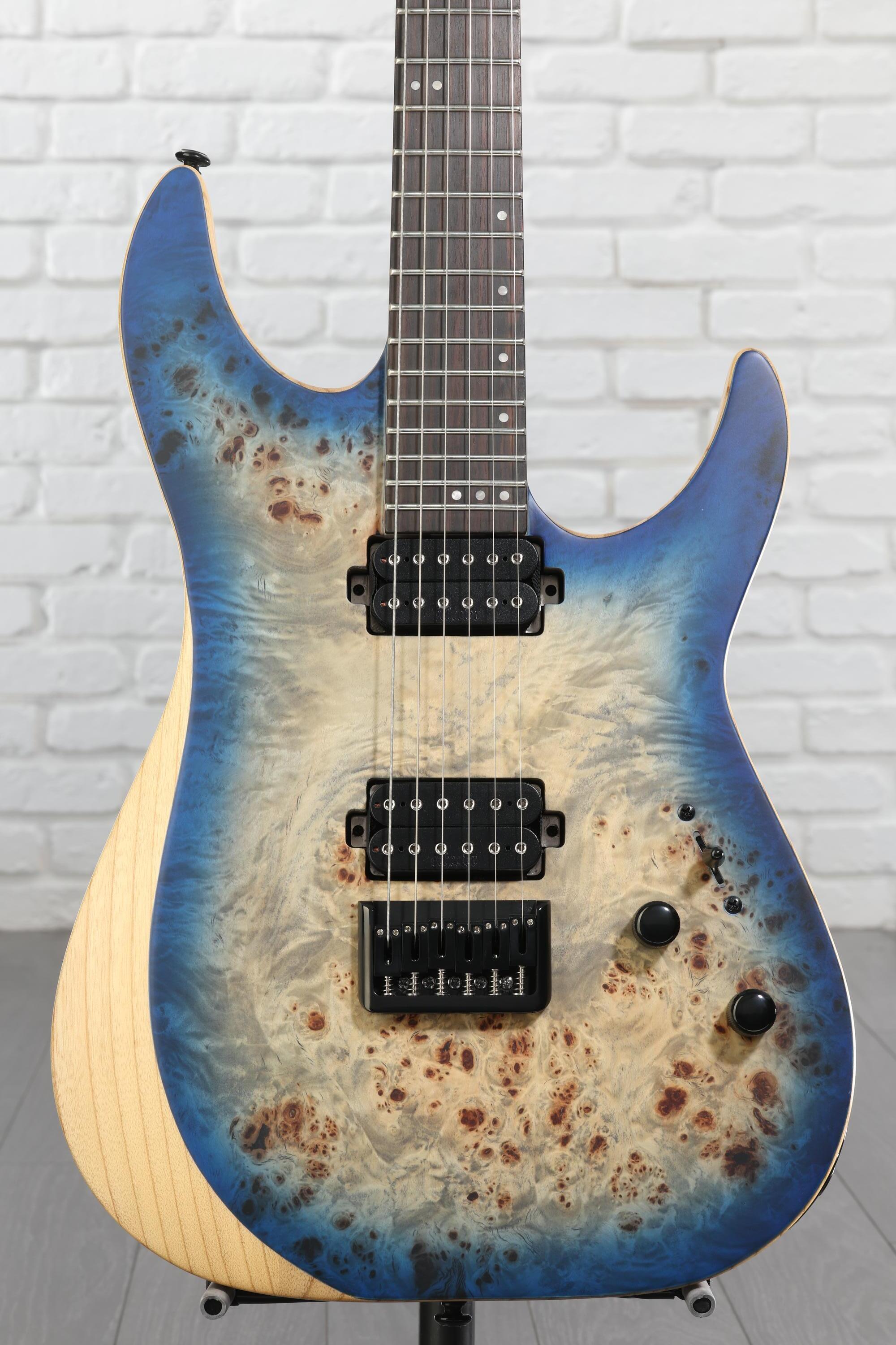 Schecter Reaper-6 Electric Guitar - Satin Sky Burst | Sweetwater