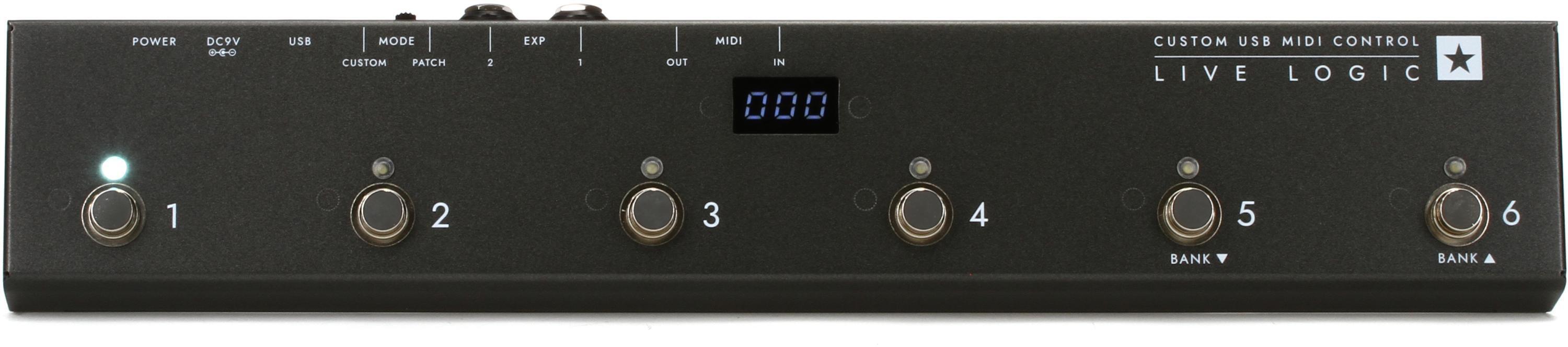 Blackstar Live Logic 6-button MIDI Footcontroller | Sweetwater