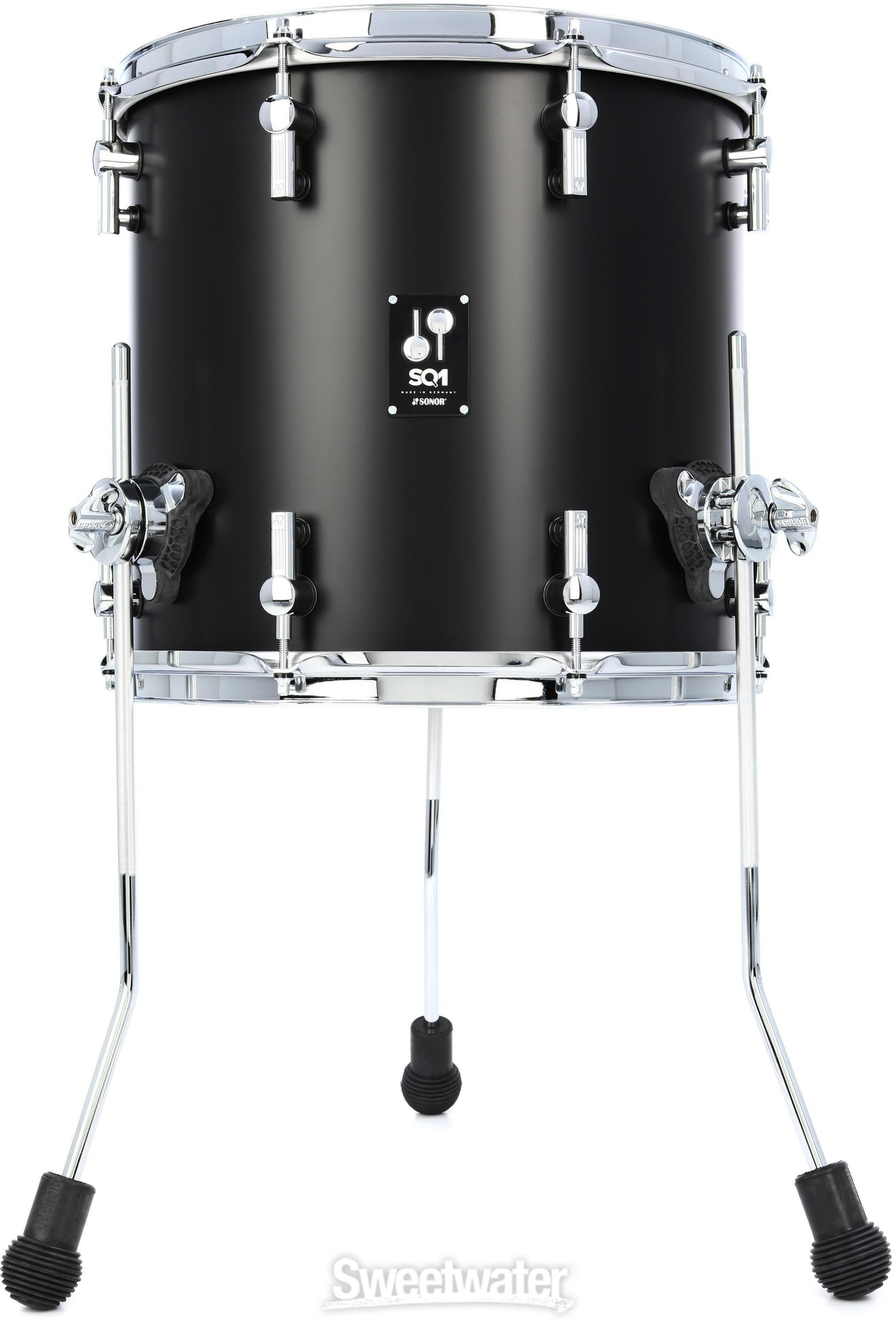 Sonor SQ1 3-piece Shell Pack - GT Black with Matching Bass Drum 