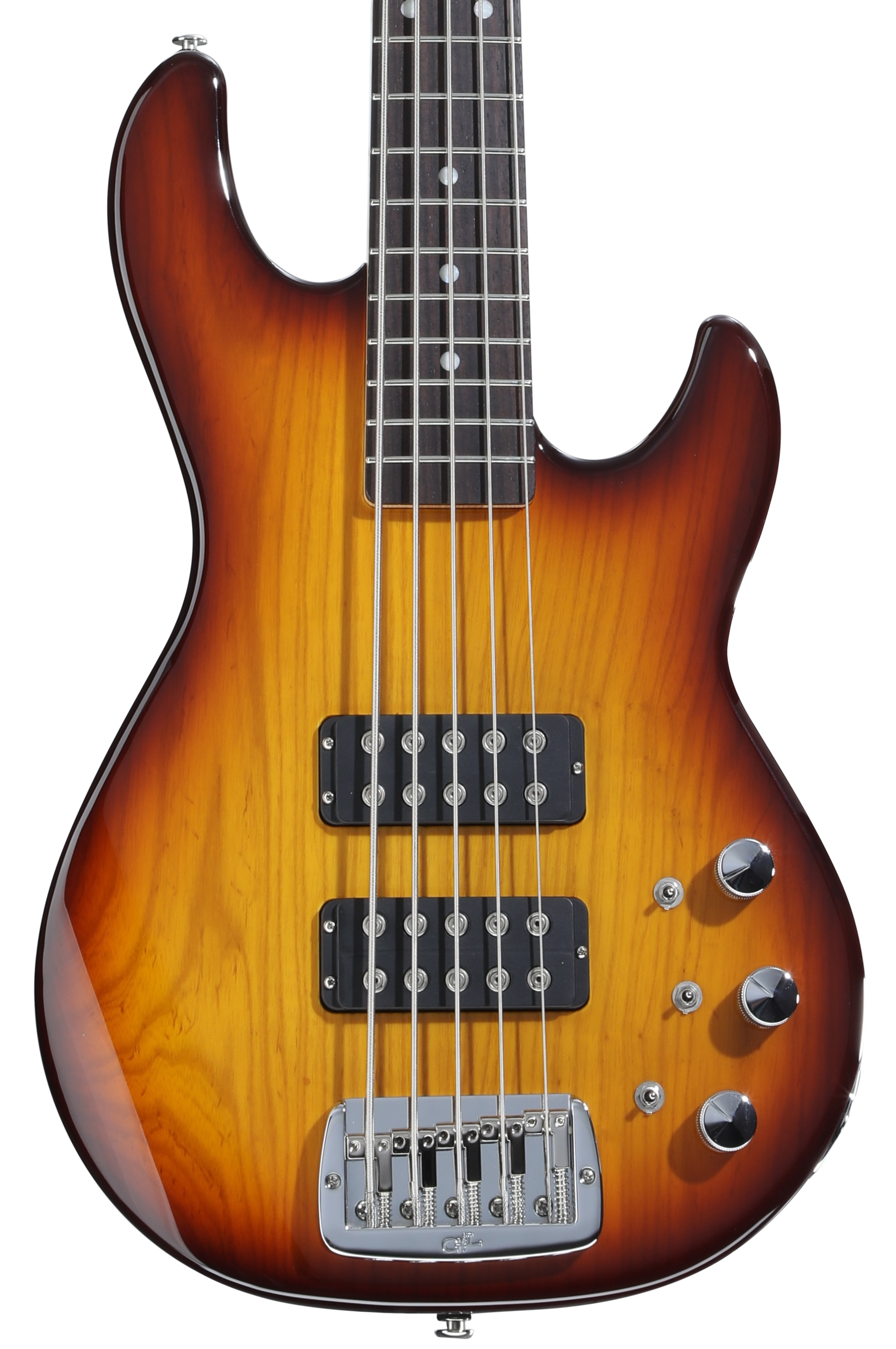 G&L Custom Shop L-2500 5-string Electric Bass Guitar - Tobacco