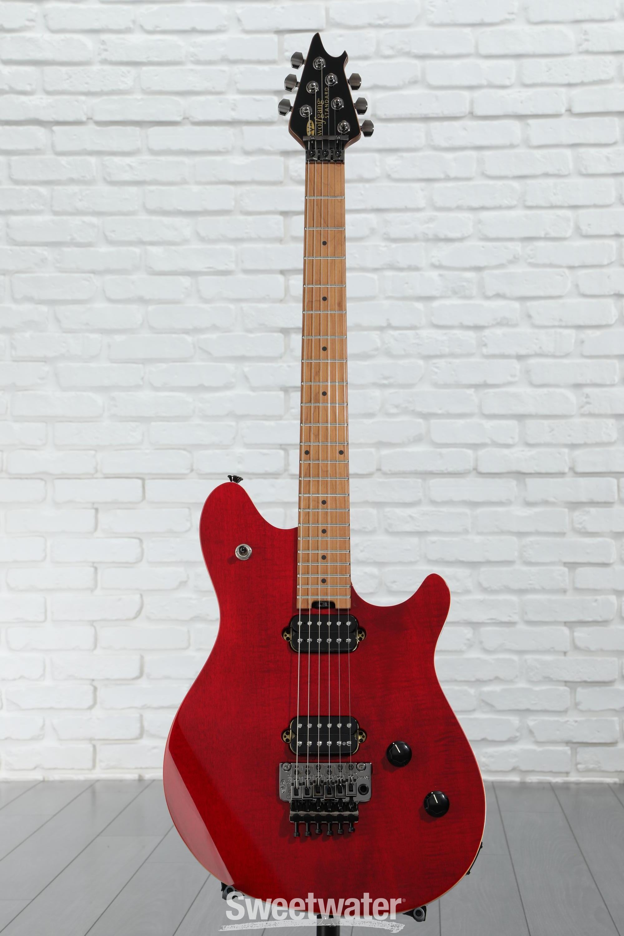 EVH Wolfgang WG Standard QM Electric Guitar - Wine Red