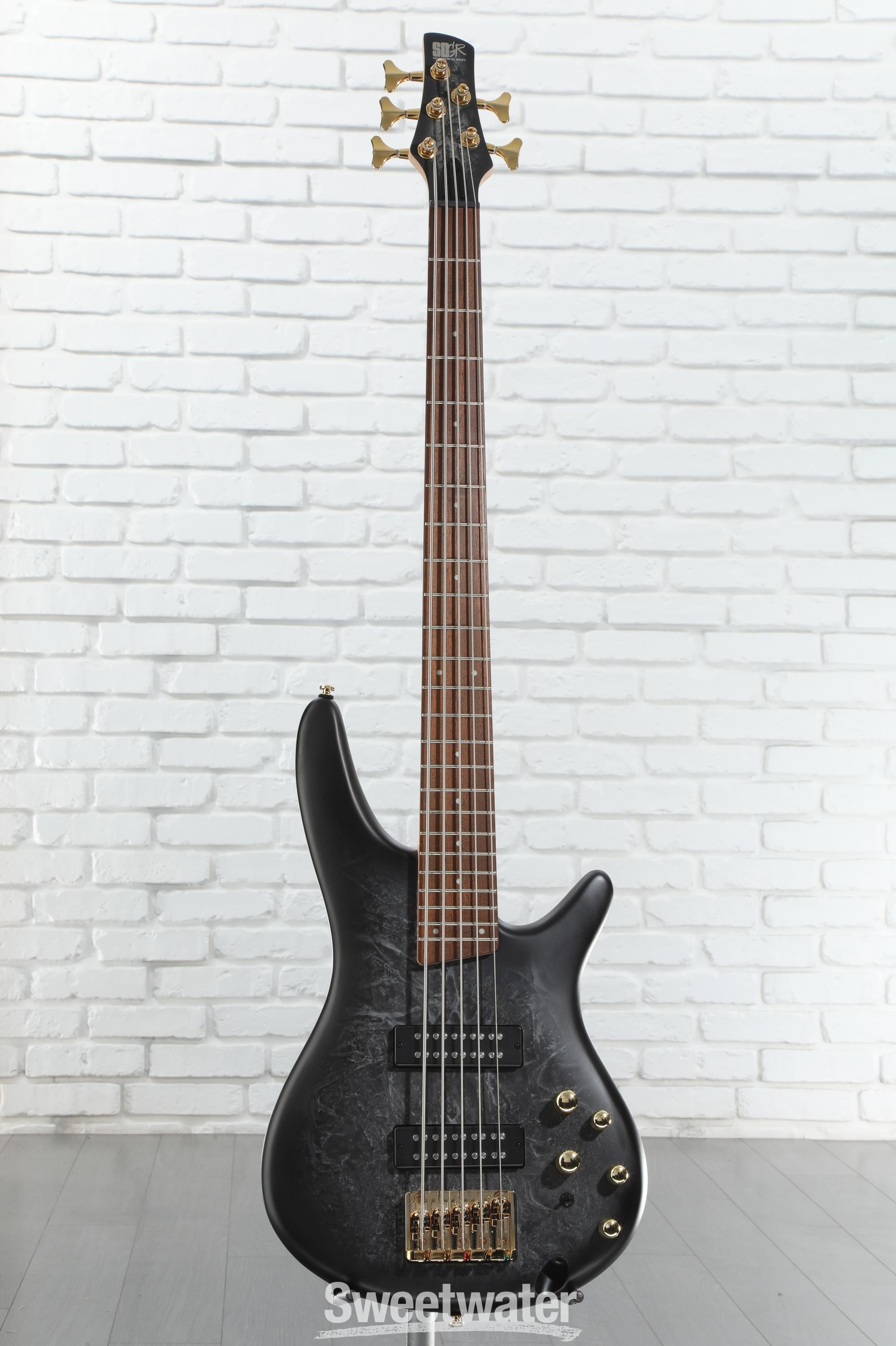 Ibanez SR Standard 5-string Electric Bass - Black Ice Frozen Matte