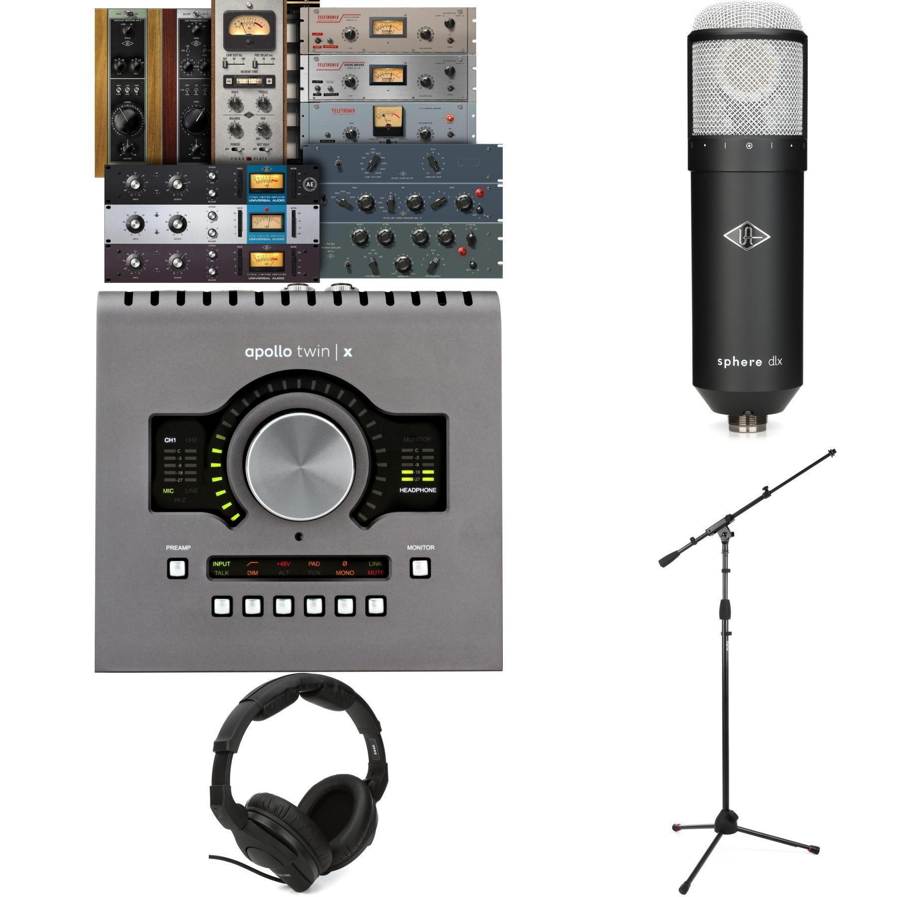 Universal Audio Apollo Twin X DUO Heritage Edition and Sphere DLX Recording  Bundle