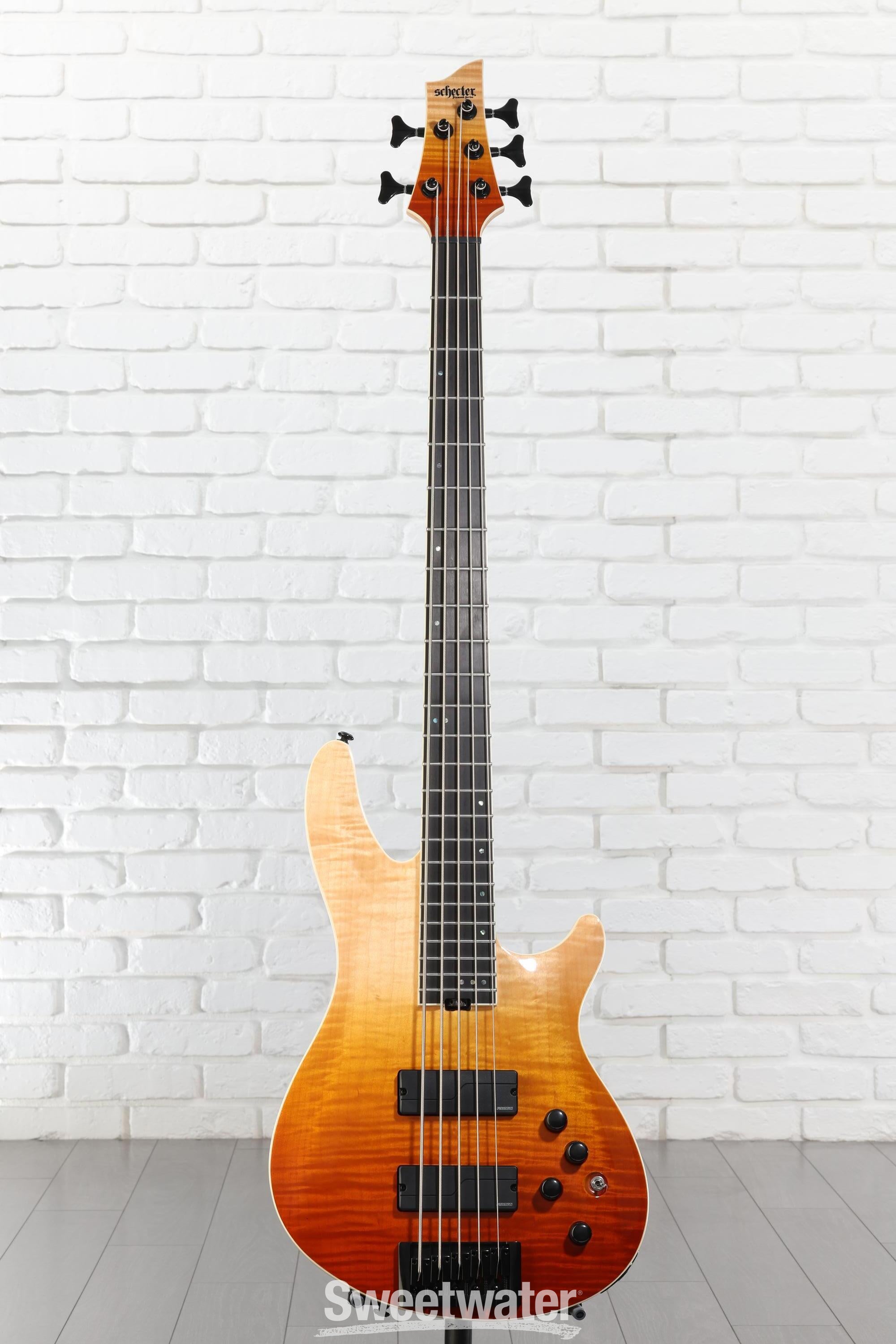 Schecter SLS Elite-5 Bass Guitar - Antique Fade Burst | Sweetwater