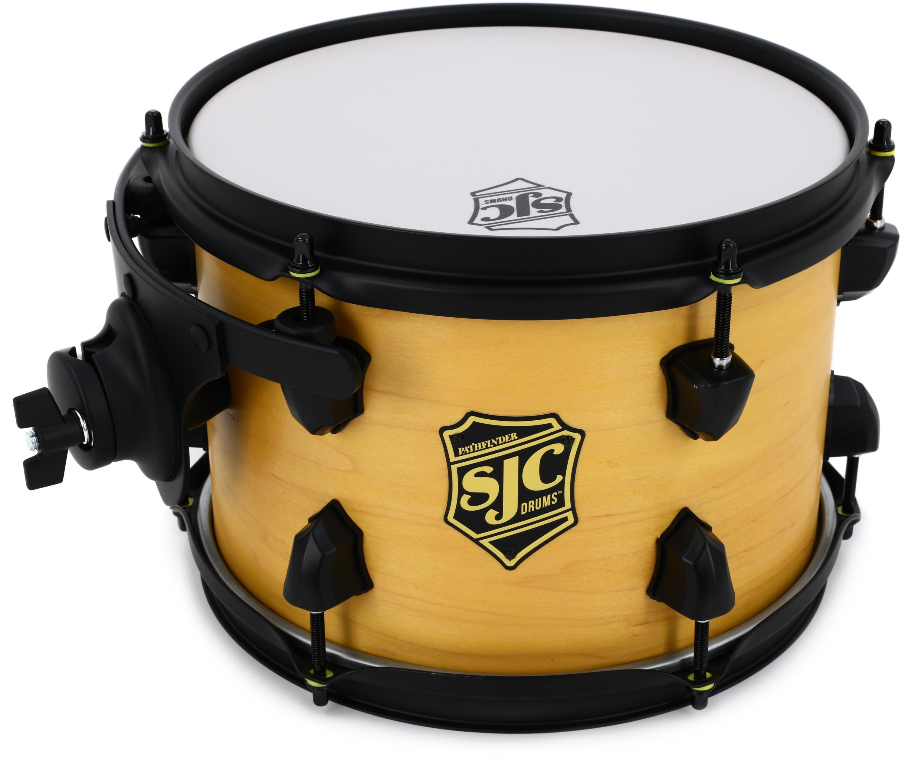 SJC Custom Drums Pathfinder Rack Tom - 7 x 10 inch - Wicked Yellow Satin