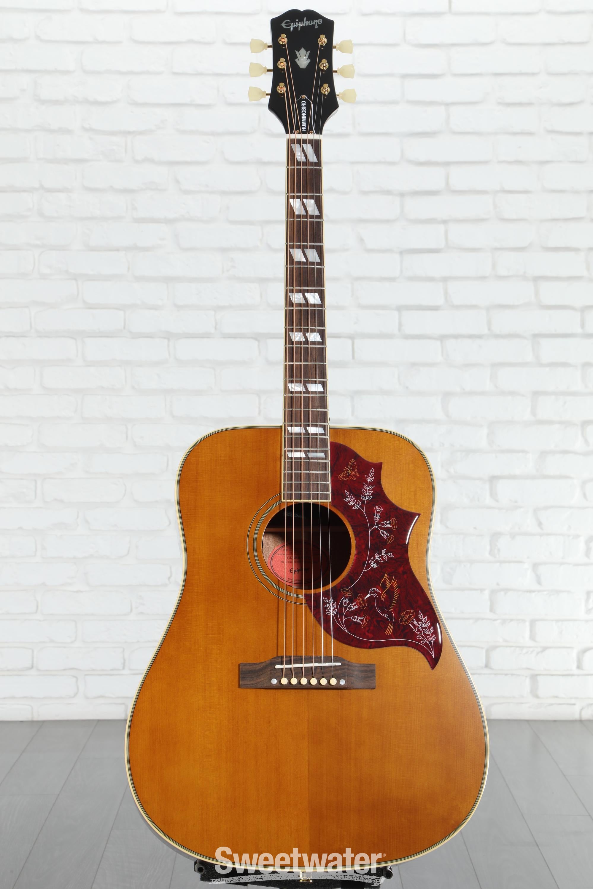 Epiphone Hummingbird Acoustic Guitar - Aged Natural Antique Gloss