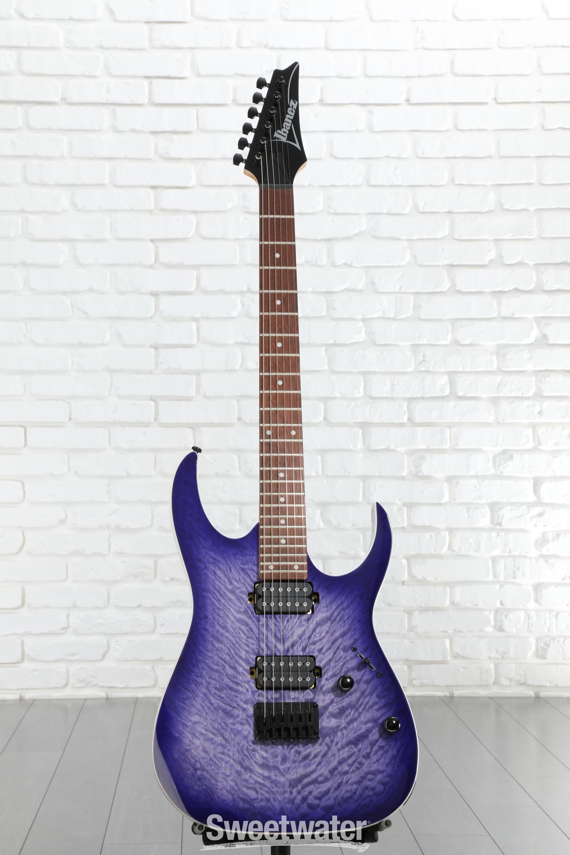 Ibanez RG421QM Electric Guitar - Cerulean Blue Burst | Sweetwater