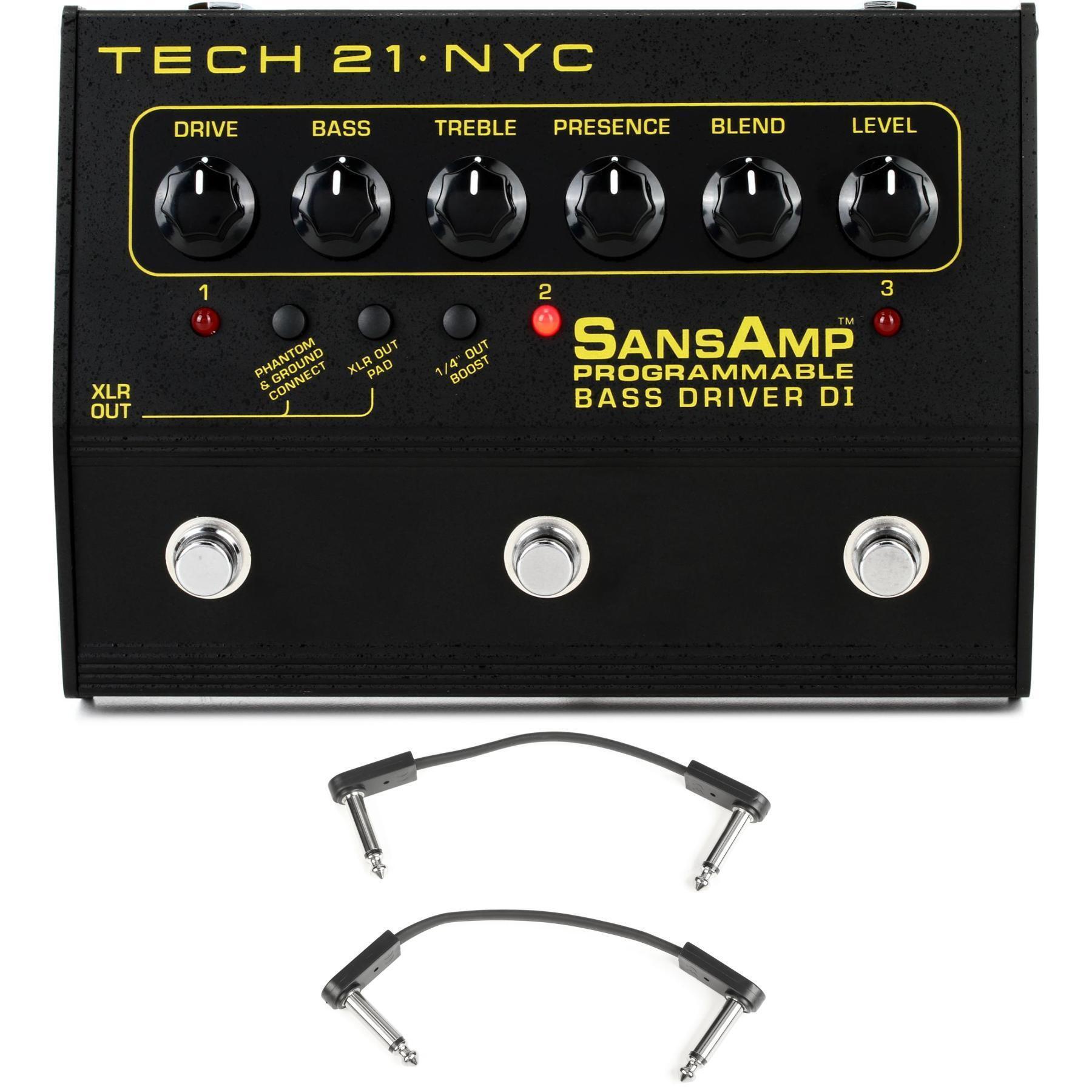 Tech 21 SansAmp Programmable Bass Driver DI Pedal | Sweetwater