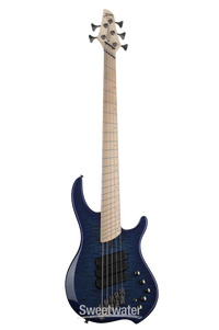 Dingwall Guitars Combustion 5-string Electric Bass - Indigo Burst with Maple Fingerboard