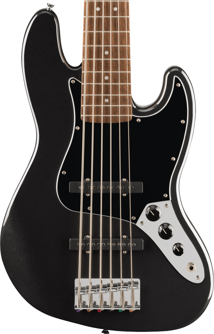 Squier Affinity Series Jazz Bass VI 6 string - Black | Sweetwater