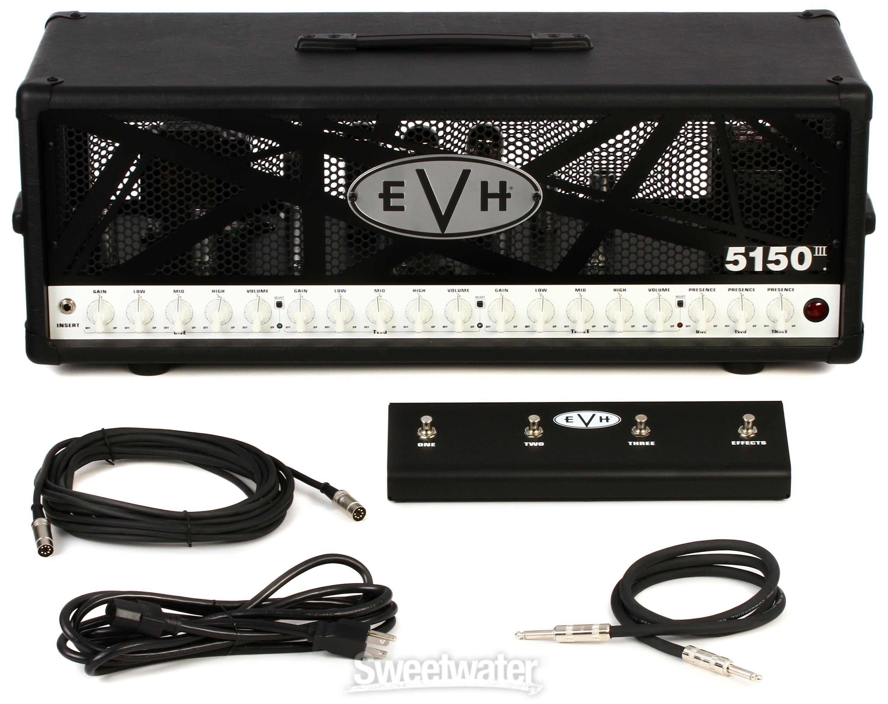 EVH 5150III 100W Tube Guitar Amplifier Head - Black | Sweetwater