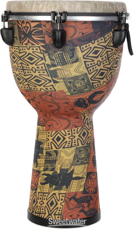 Cinghia Per Batteria Alnicov - In Poliestere Rosso Con Gancio Metallo, Per Rullante E Djembe, Regolabile - Foto 6