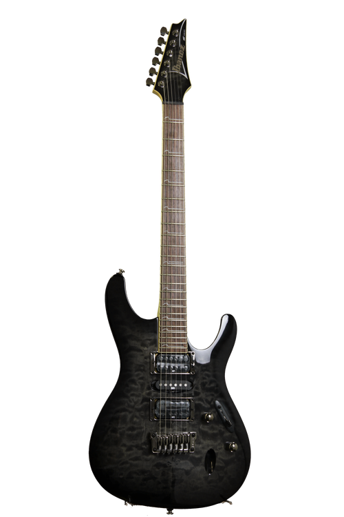 Ibanez S571DXQM - Transparent Gray Burst | Sweetwater 