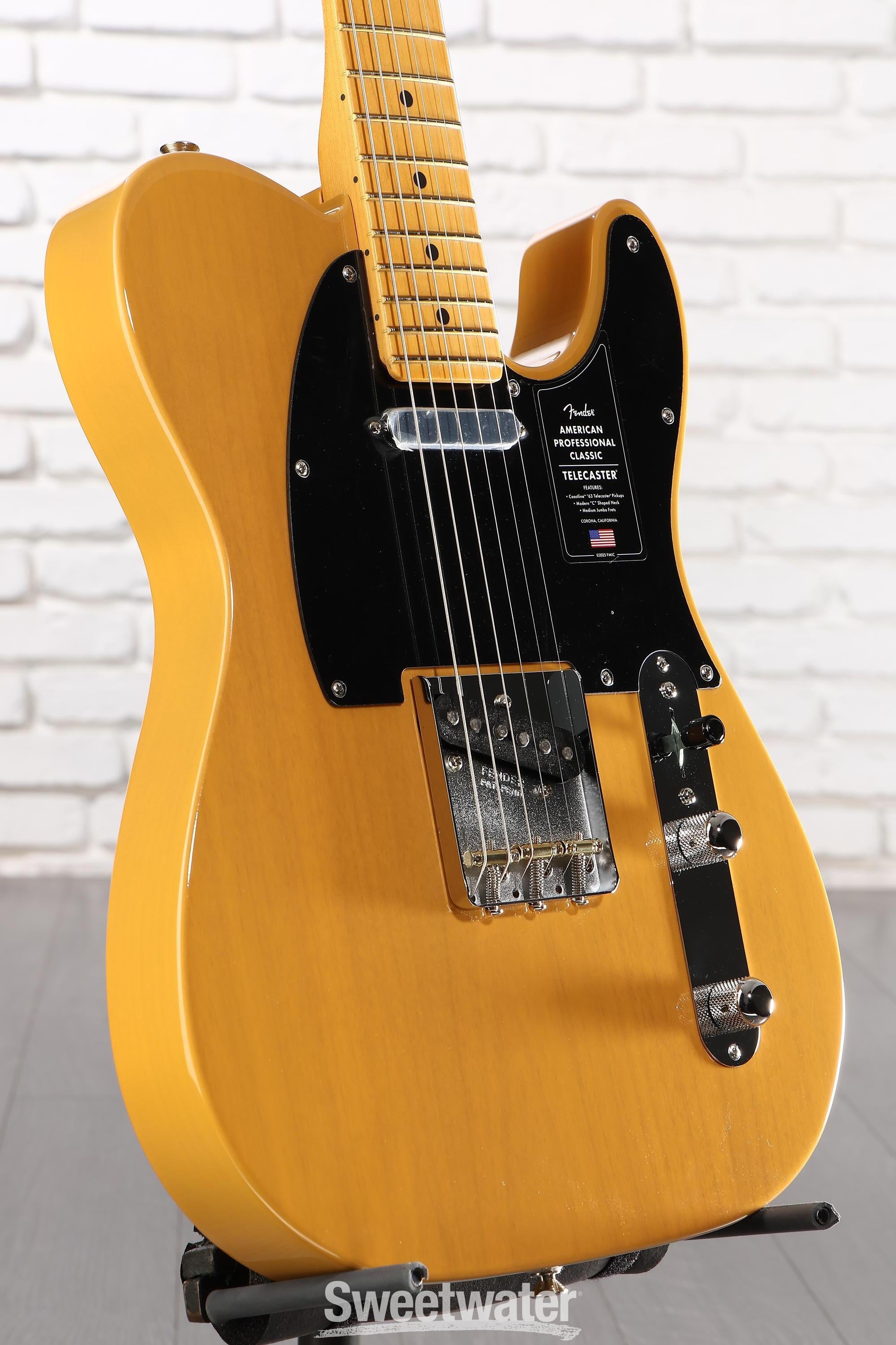 Photo of Fender American Professional Classic Telecaster Electric Guitar - Butterscotch Blonde