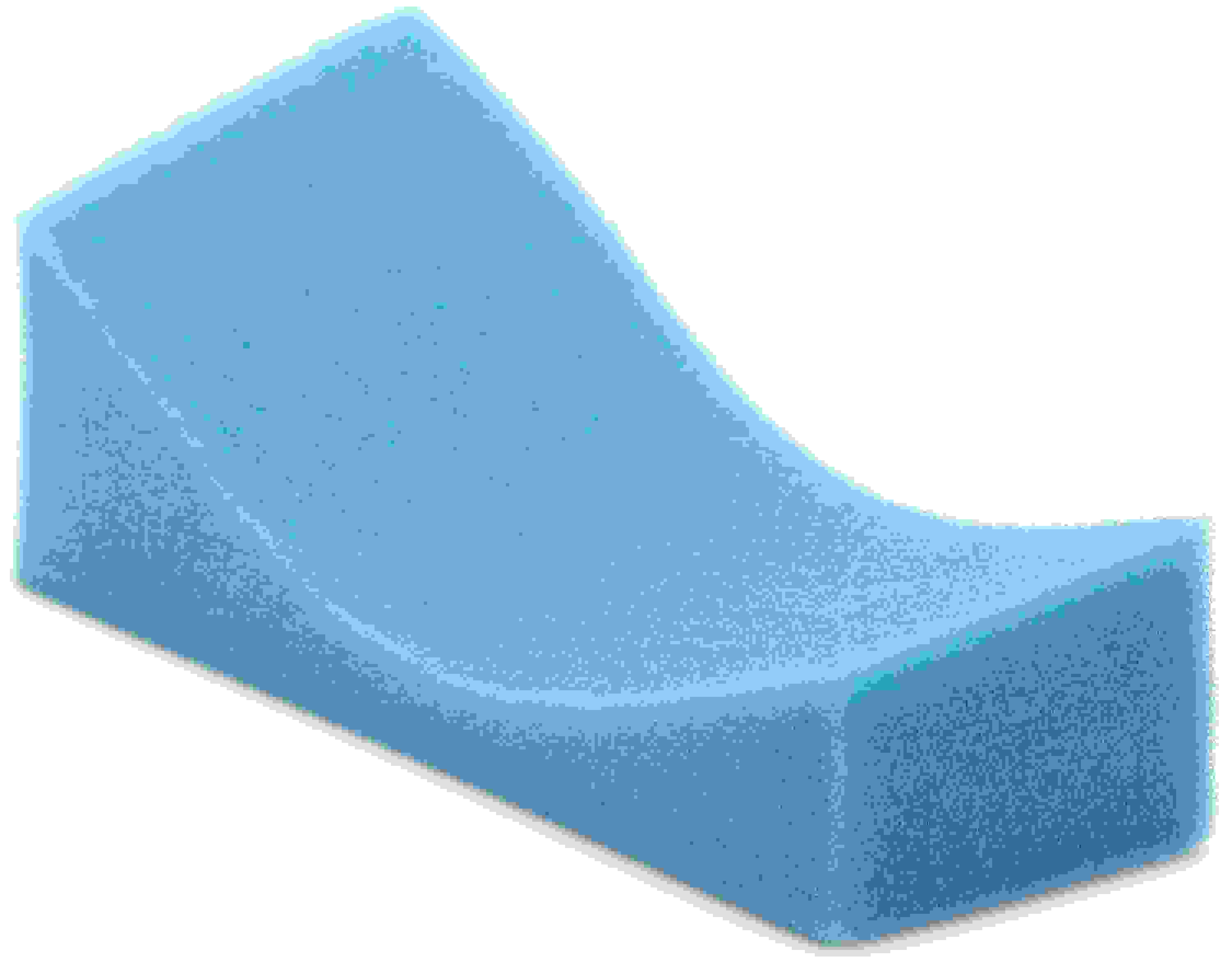 PolyPad Violin/Viola Shoulder Pad - Small, Blue